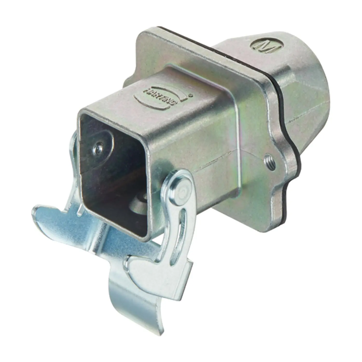 Produktfoto 1 von 19620031121 Harting Han 3A EMV Wanddurchführung gerade, 1xM20 gerader Kabelabgang, mit 1 Bügel