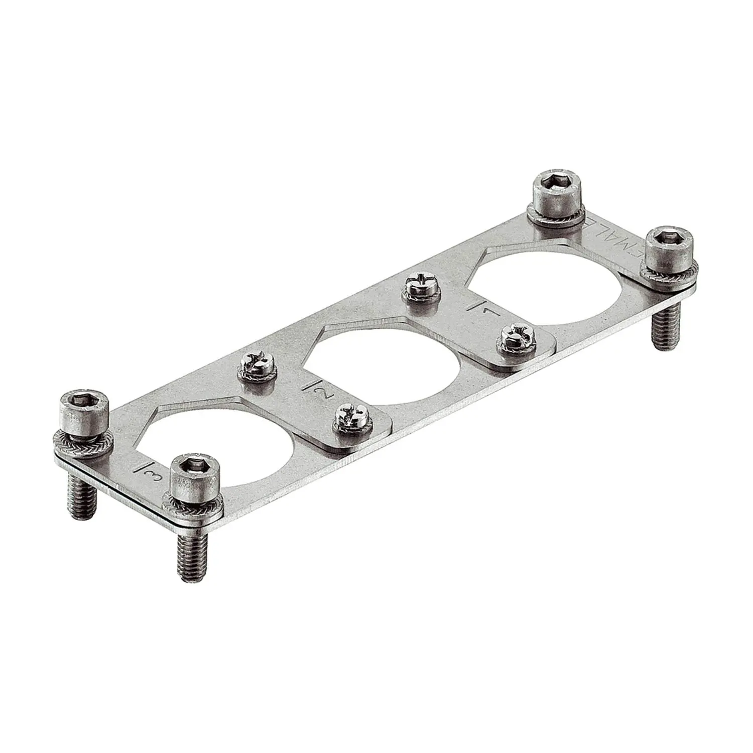 Produktfoto 1 von 09110009958 Harting Han HPR Halterahmen enlarged, Baugröße 24B Buchse, für 3 HC-Module 350 Werkstoff Metall
