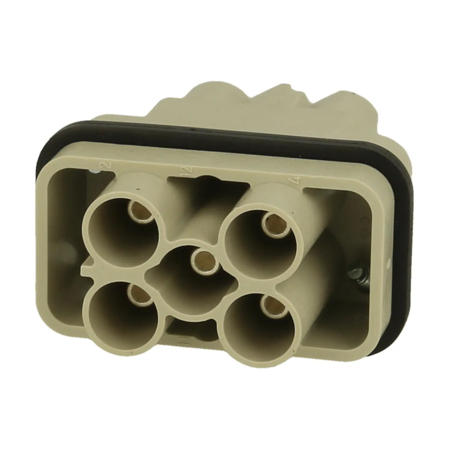 09120062665 HARTING Han Q4/2 Stifteinsatz (M) Axialschraubanschluss, 4-polig+PE 400V/690V, 40A/10A