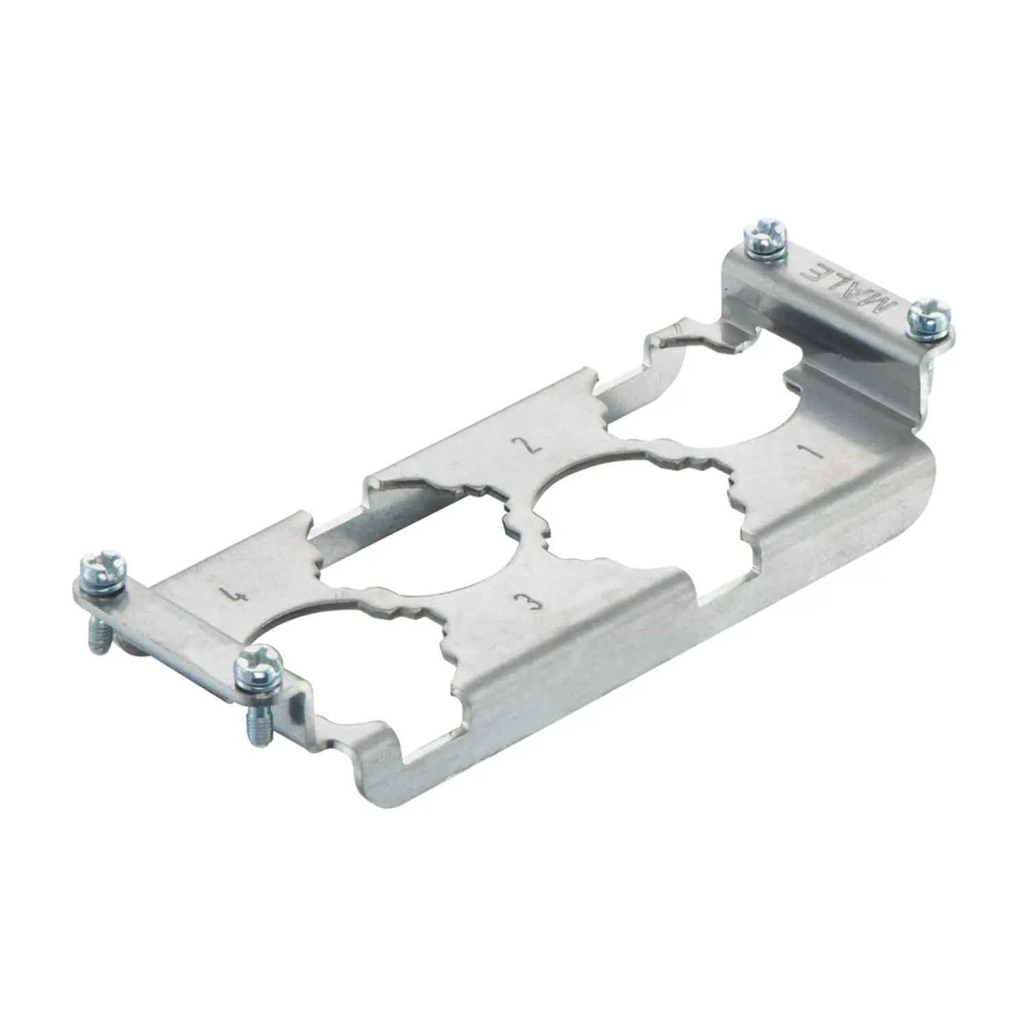 09110009941 Harting Han HPR Halterahmen (invers), Baugröße 24B Stift, für 4 HC-Module 250 Werkstoff Metall