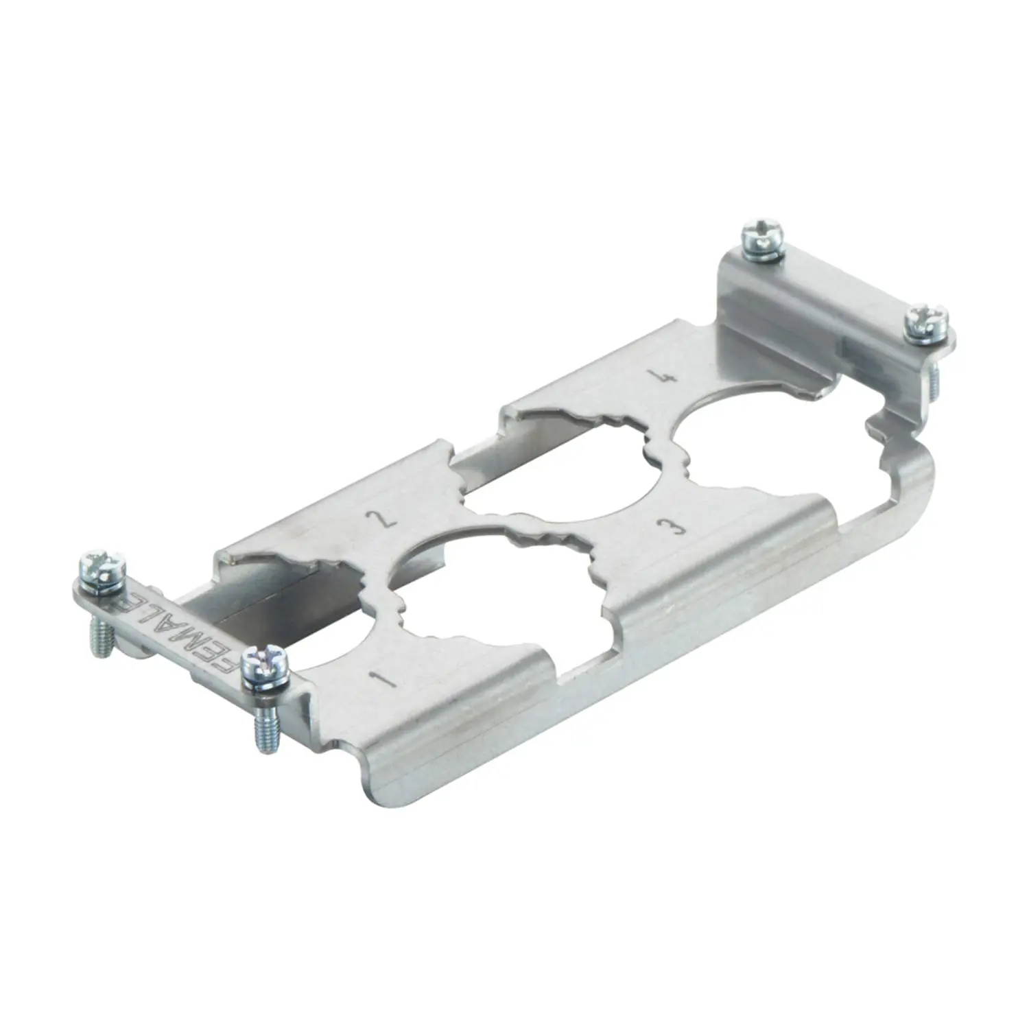 Produktfoto 1 von 09110009942 Harting Han HPR Halterahmen (invers), Baugröße 24B Buchse, für 4 HC-Module 250 Werkstoff Metall