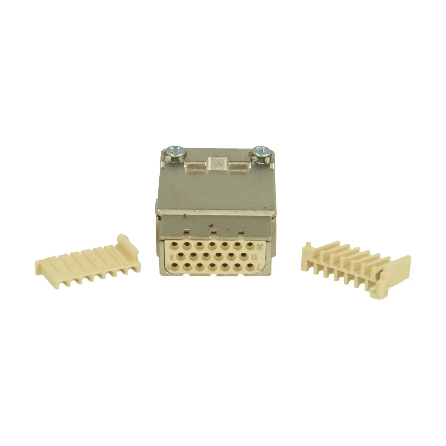 Produktfoto 1 von 09142203113 HARTING Han HMC Shielded Modul Buchseneinsatz (F) Crimpanschluss, 20-polig+Schirmung 32V, 4A