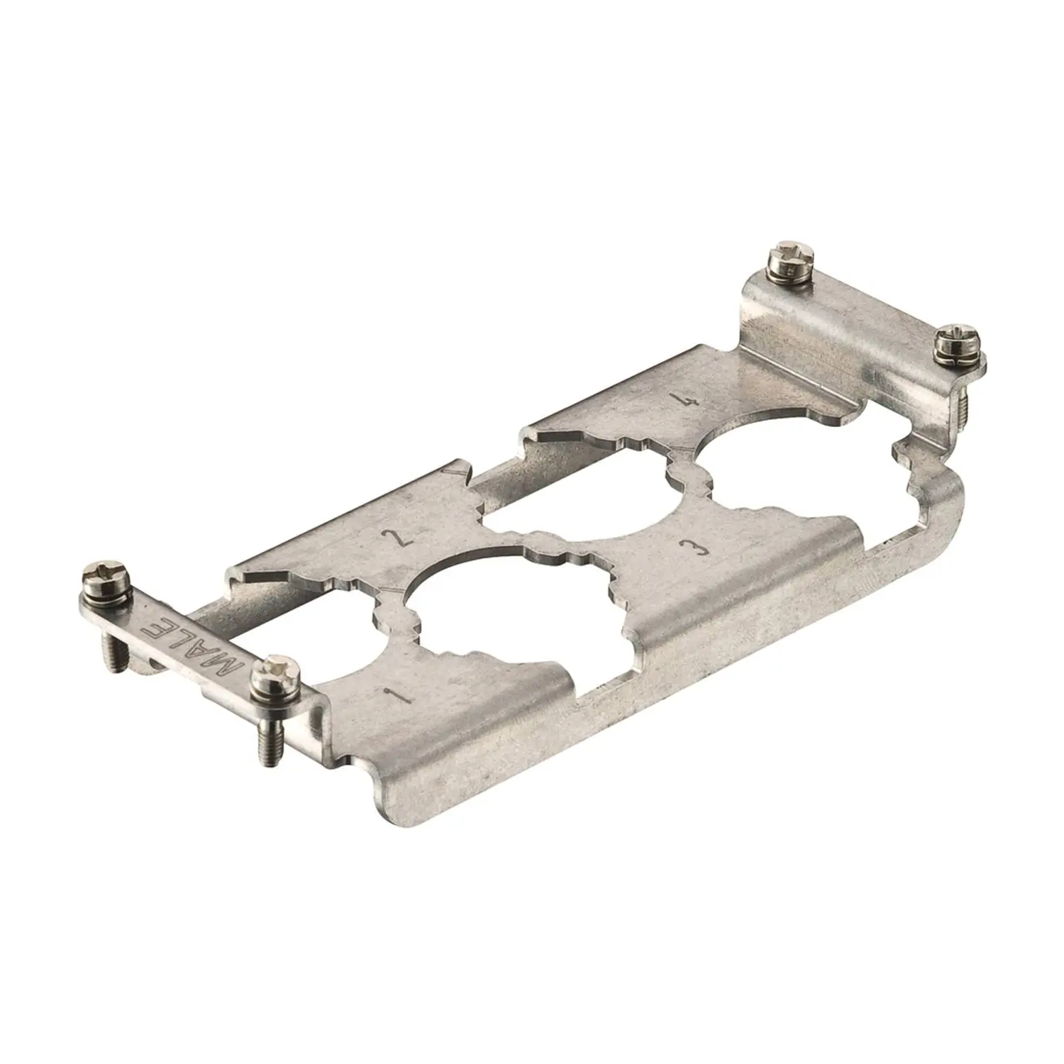 Produktfoto 1 von 09110009925 HARTING Han HPR Halterahmen, Baugröße 24B Stift, für 4 HC-Module 250 Werkstoff Metall