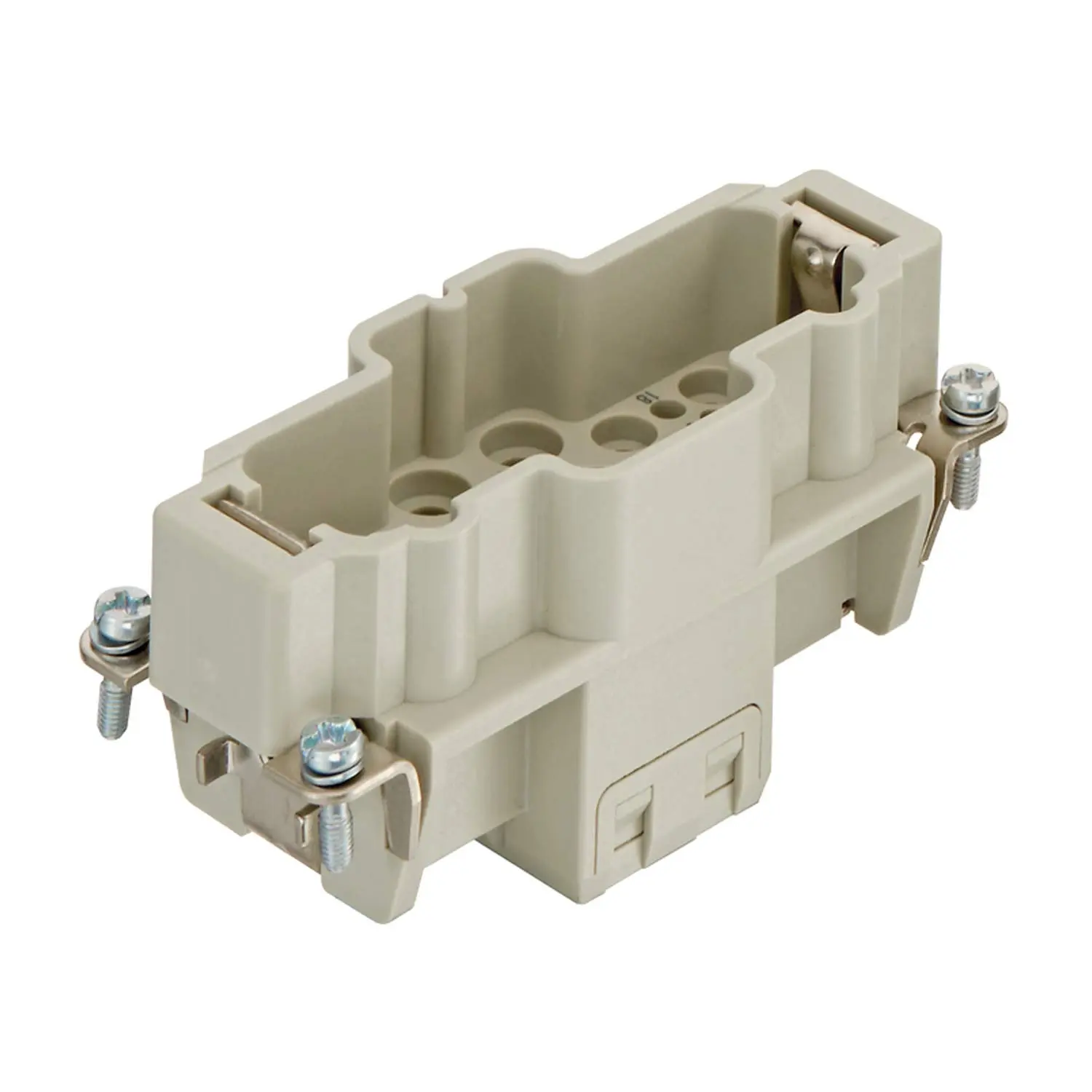 Produktfoto 1 von 09380183002 HARTING Han K6/12 Stifteinsatz (M) Crimpanschluss, 8-polig 4/4+PE 690V Steuerkontakt 230V/400V, 40A/10A