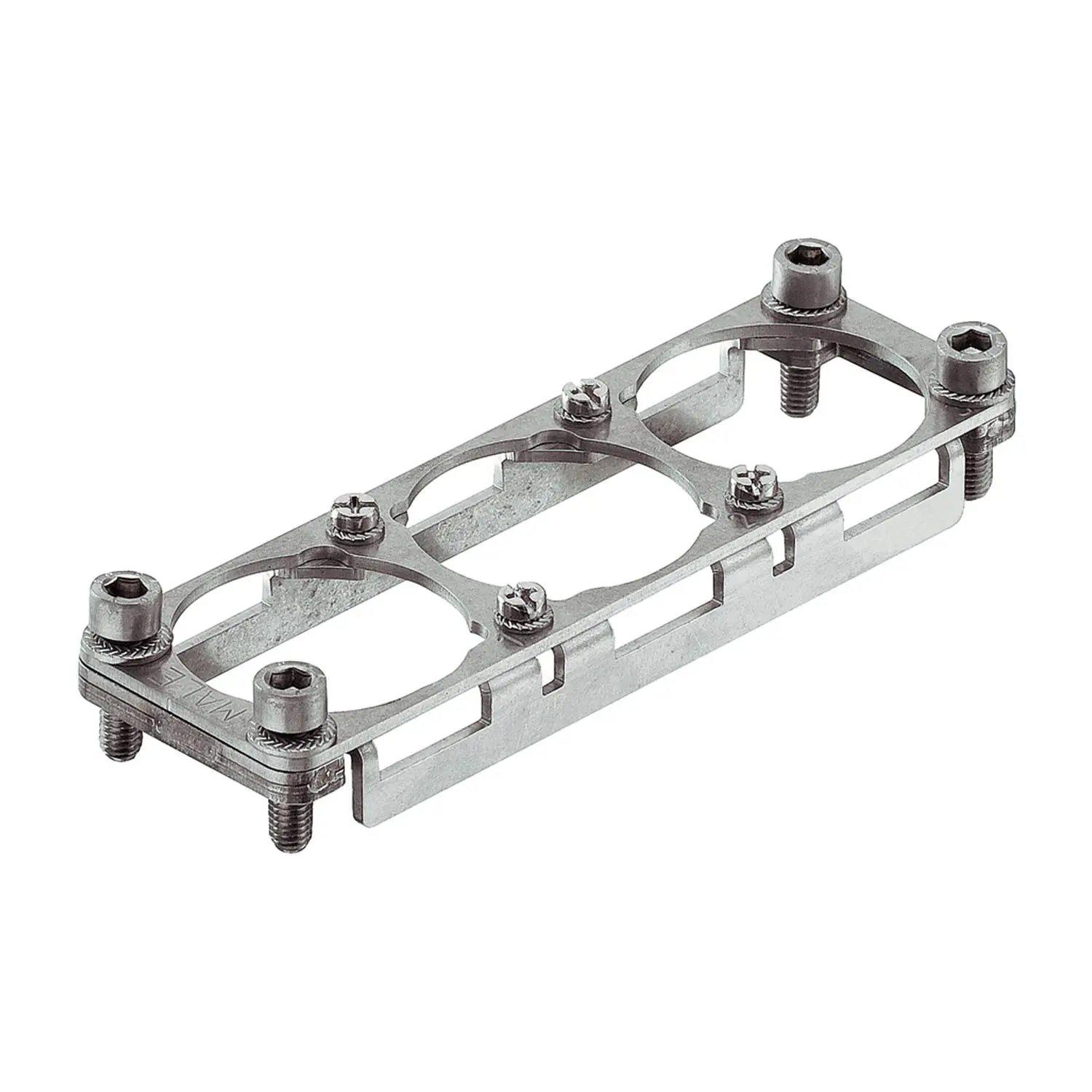 Produktfoto 1 von 09110009973 Harting Han HPR Halterahmen enlarged, Baugröße 24B Stift, für 3 HC-Module 650 Werkstoff Metall