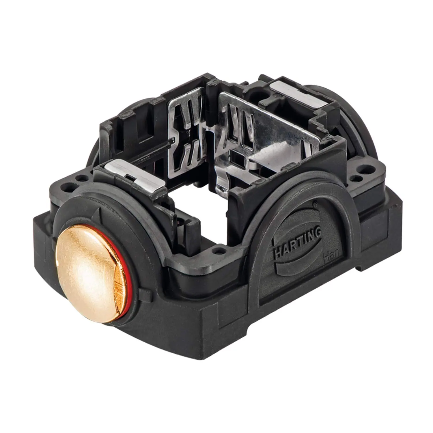 Produktfoto 1 von 11133000100 Harting Han-Yellock 30 Outdoor Trägergehäuse Druckknopf glatt Druckknopfverriegelung