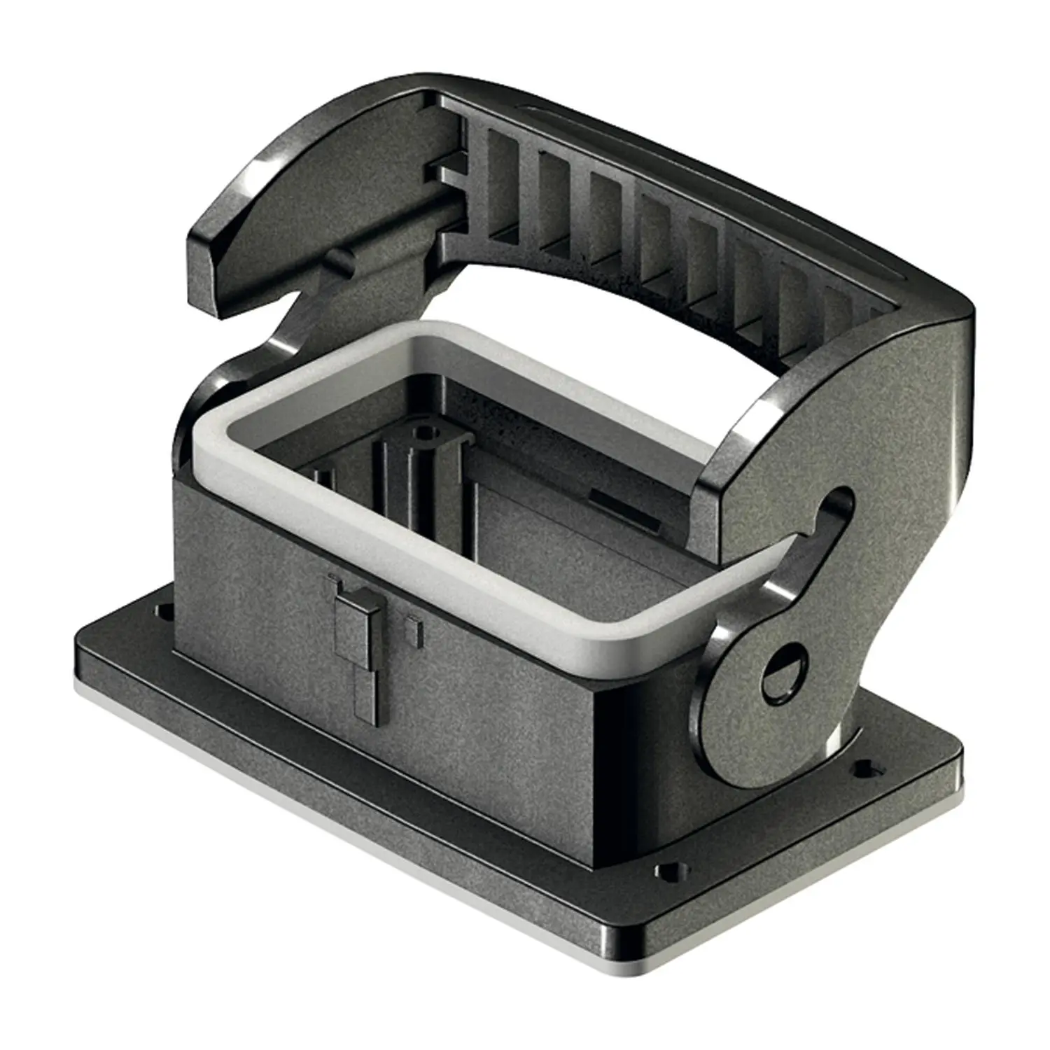 Produktfoto 1 von 19432100340 Harting Han ECO Outdoor 10B Anbaugehäuse mit Halterahmen mit 1 Längsbügel