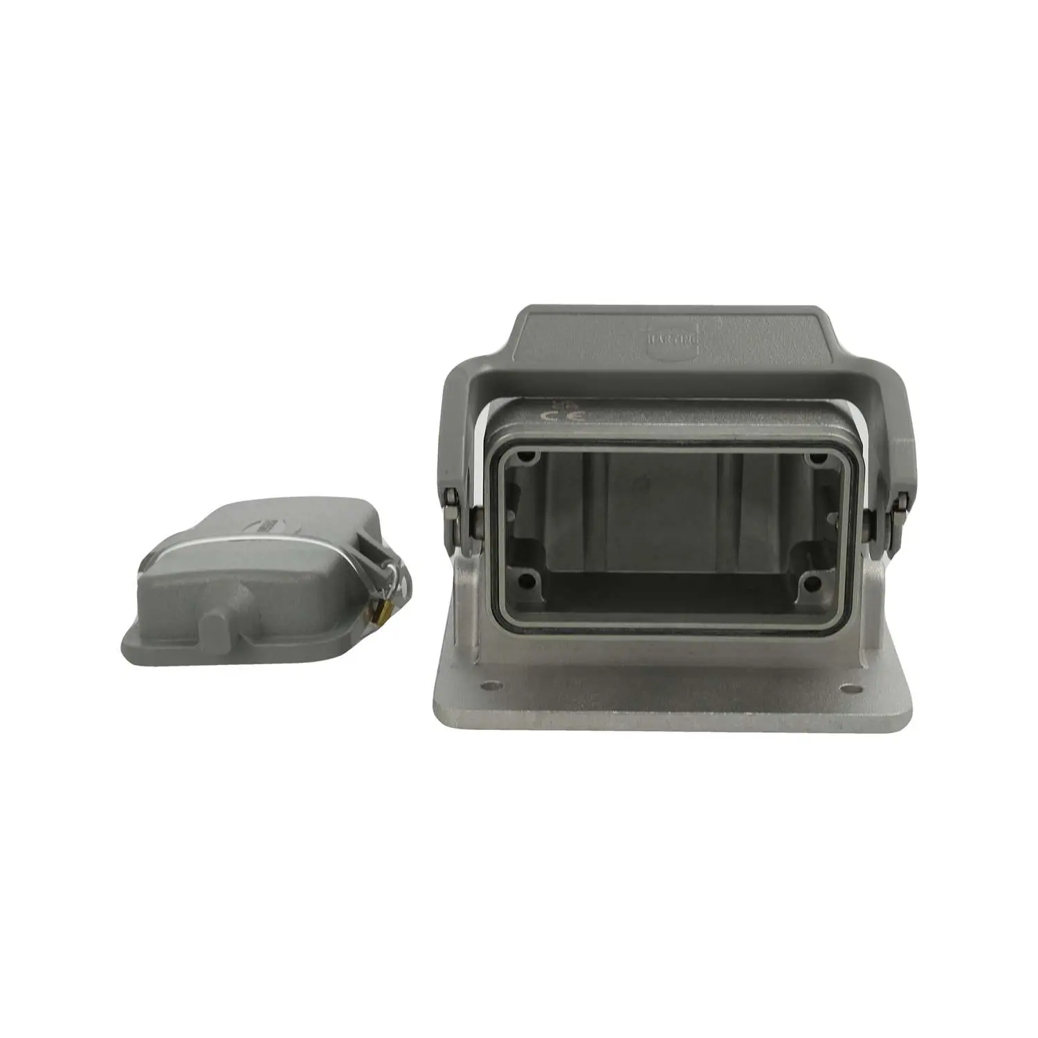 Produktfoto 1 von 09628100974 HARTING Han 10B EMV Drive Motorsteckverbinder mit 1 Längsbügel mit Schutzkappe Kunststoff