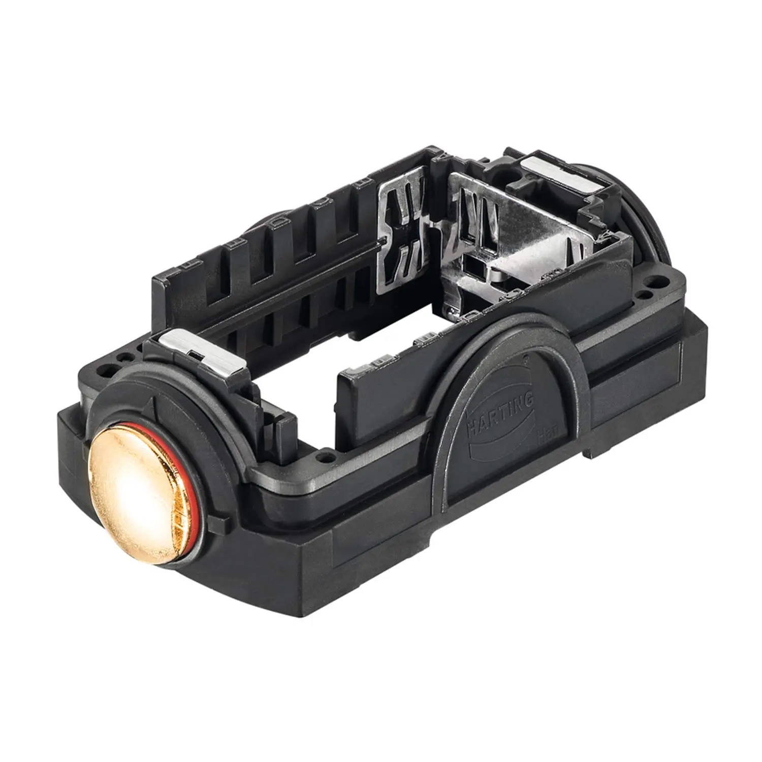 Produktfoto 1 von 11136000100 HARTING Han-Yellock 60 Outdoor Trägergehäuse Druckknopf glatt Druckknopfverriegelung