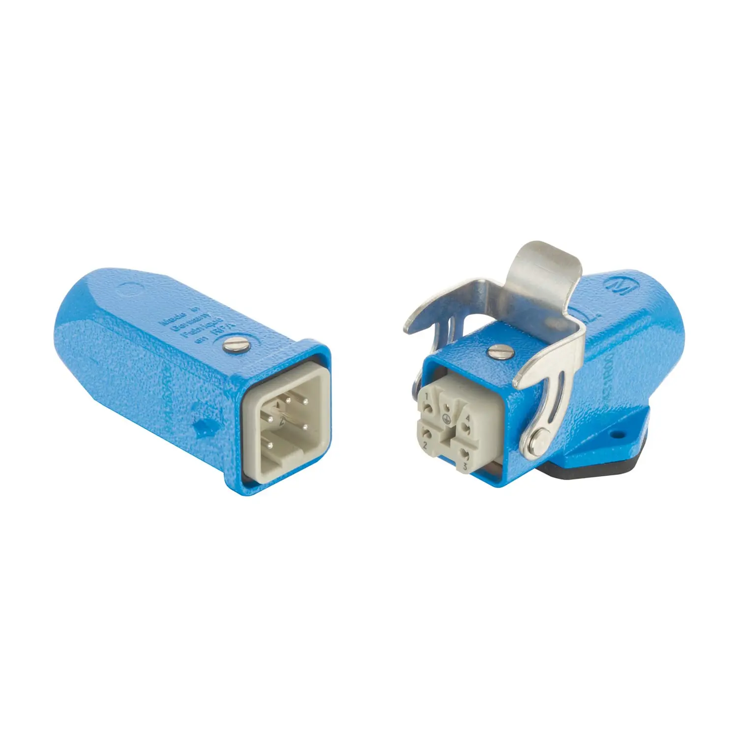 Produktfoto 1 von 10360040008 HARTING Han EX Komplettset 4A Sockel- und Tüllengehäuse gerade, 1xM20