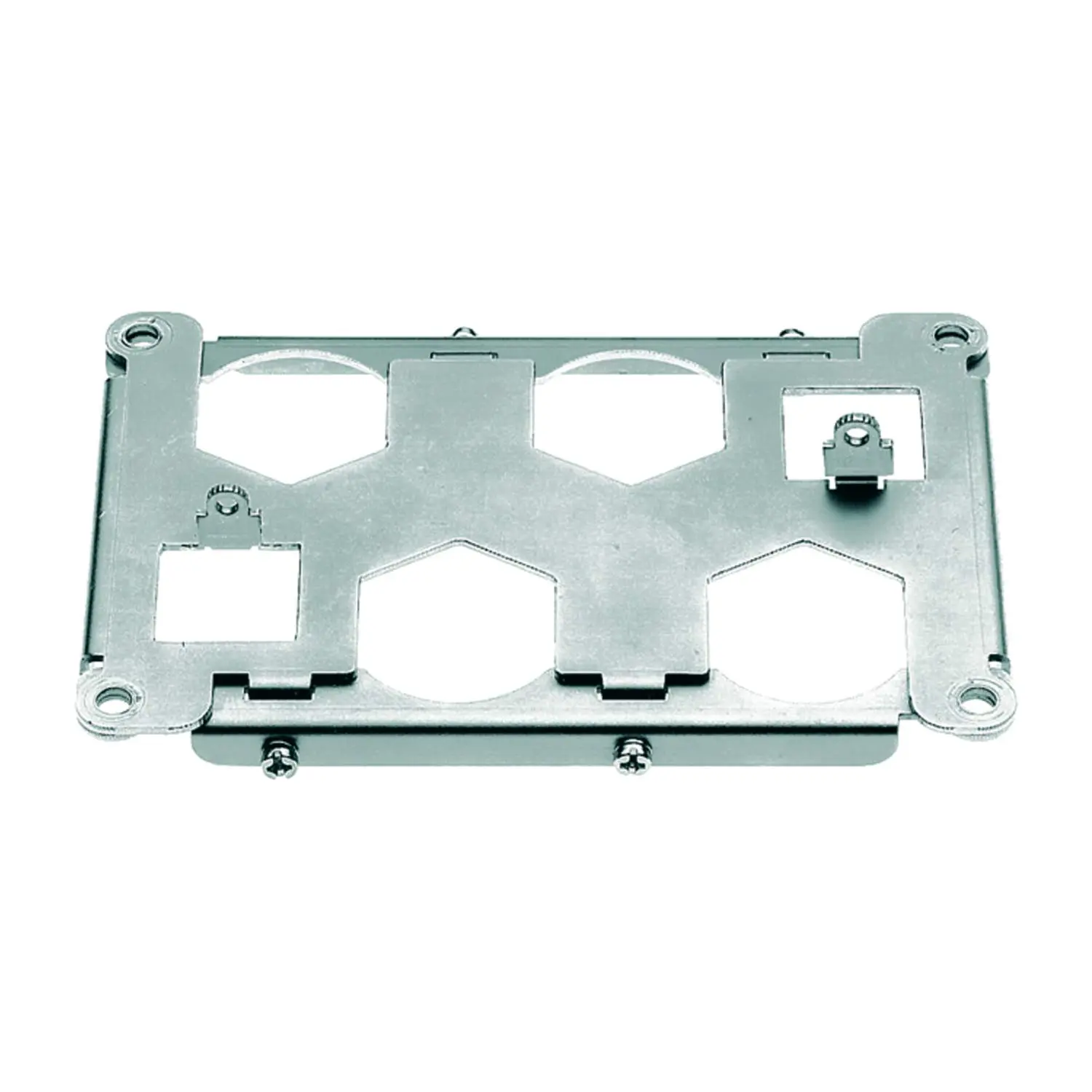 Produktfoto 1 von 09400489810 Harting Han HPR Halterahmen, Baugröße 48 HPR Stift, für 4 HC-Module 350+2xQ5/0 Werkstoff Metall