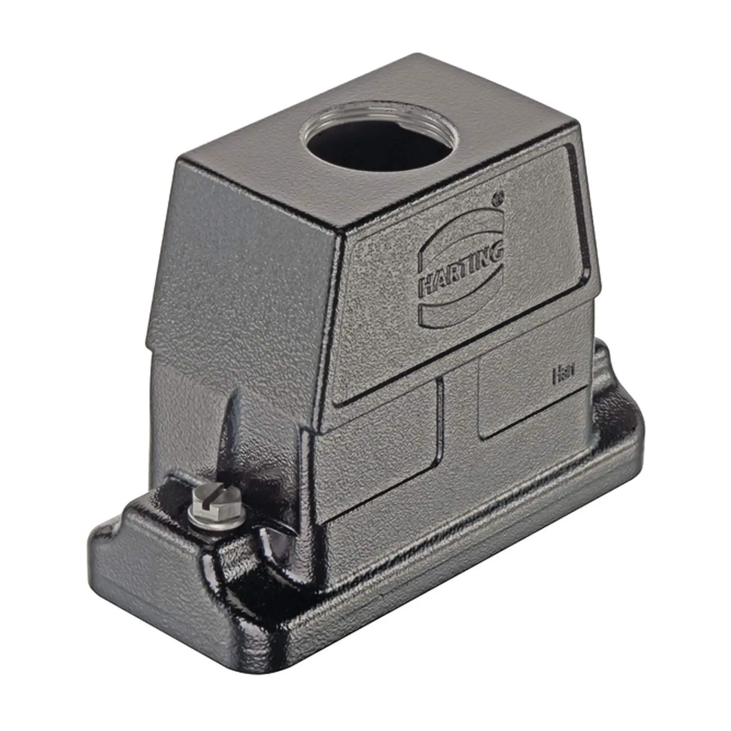 Produktfoto 1 von 19397160447 HARTING Han 16HP Direct Tüllengehäuse, 1xM32 gerader Kabelabgang, Schraubverriegelung