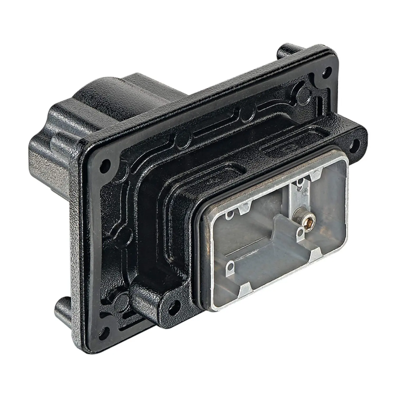 Produktfoto 1 von 19400061113 HARTING Han 6HPR Wanddurchführung, 1xM40 gerader Kabelabgang, Schraubverriegelung