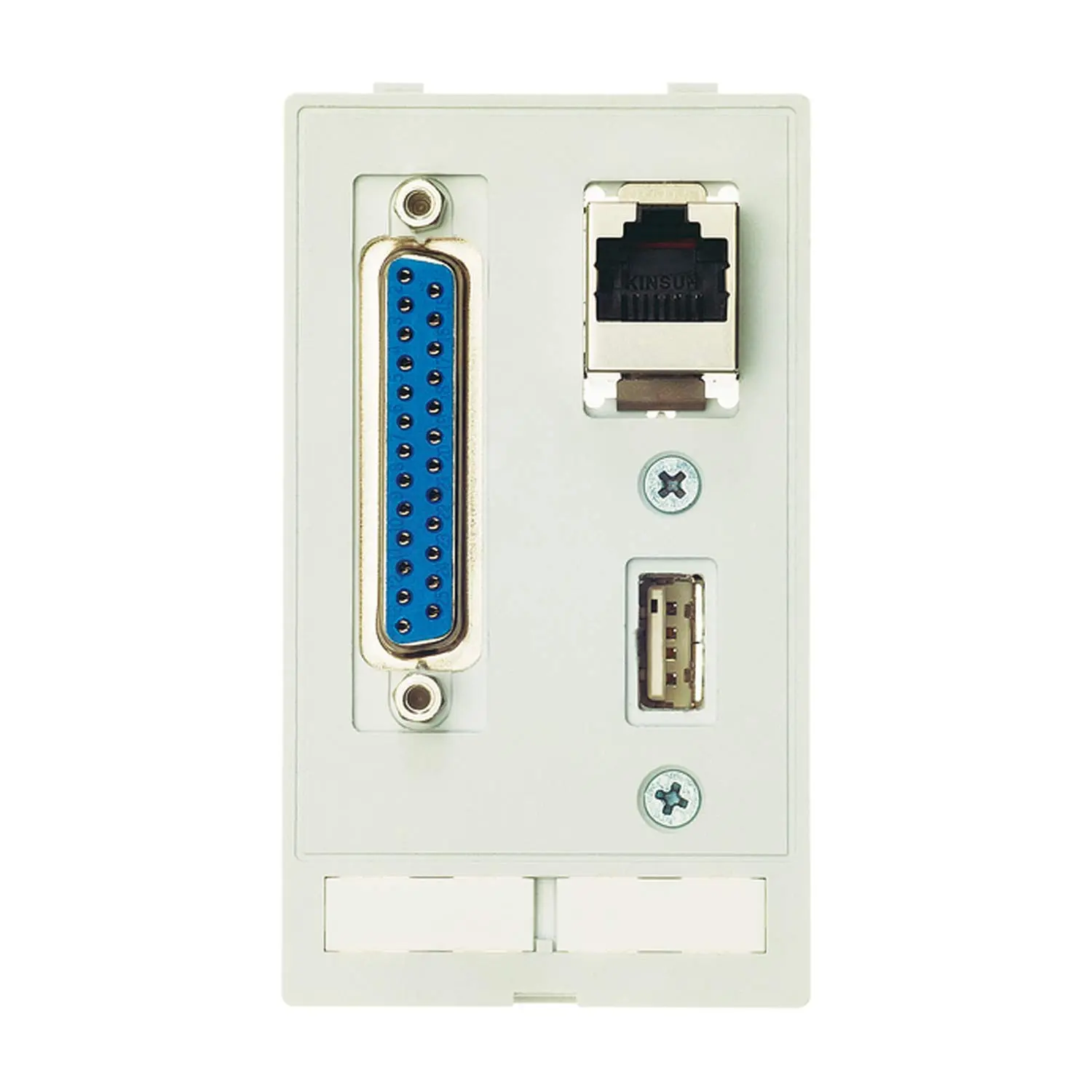 Produktfoto 1 von 39500020145 HARTING Dateneinsatz (USB,RJ45,SUB-D25,f-m)