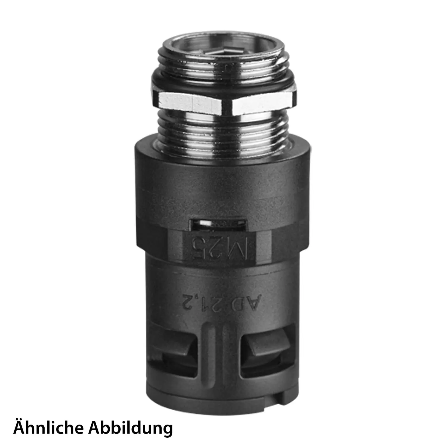 Produktfoto 1 von 15133034240 FLEXA RQGKZED-M Schnellverschraubung gerade Gewinde M40x1,5 für Schlauch-Außendurchmesser 34,5mm hochdichtend mit Messing-Außengewinde, Zugentlastung