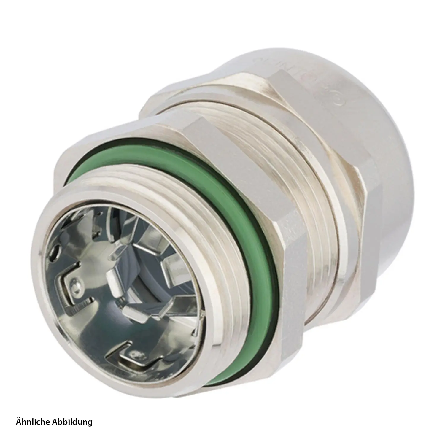 Produktfoto 1 von 53112530 LAPP Verschraubung halogenfrei EMV M12x1,5 Messing (CuZn) vernickelt Gewindelänge 6,5mm