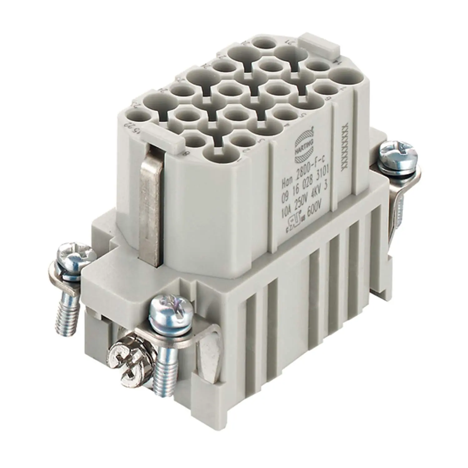 Produktfoto 1 von 09160283101 HARTING Han 28DD 28-polig+PE 250V, 10A