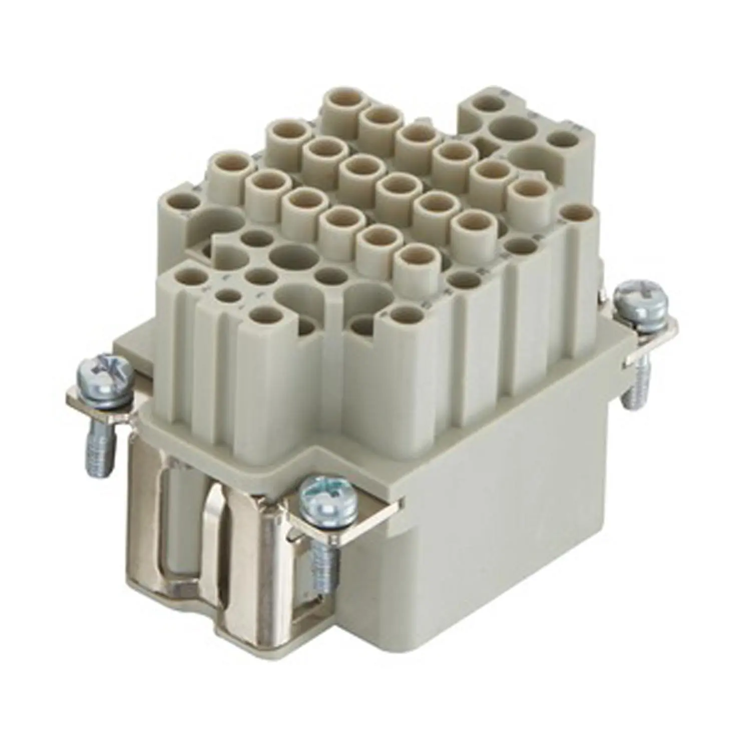 Produktfoto 1 von 09160552101 HARTING Han 55DDD Buchseneinsatz (F) Crimpanschluss, 55-polig+PE 250V, 10A