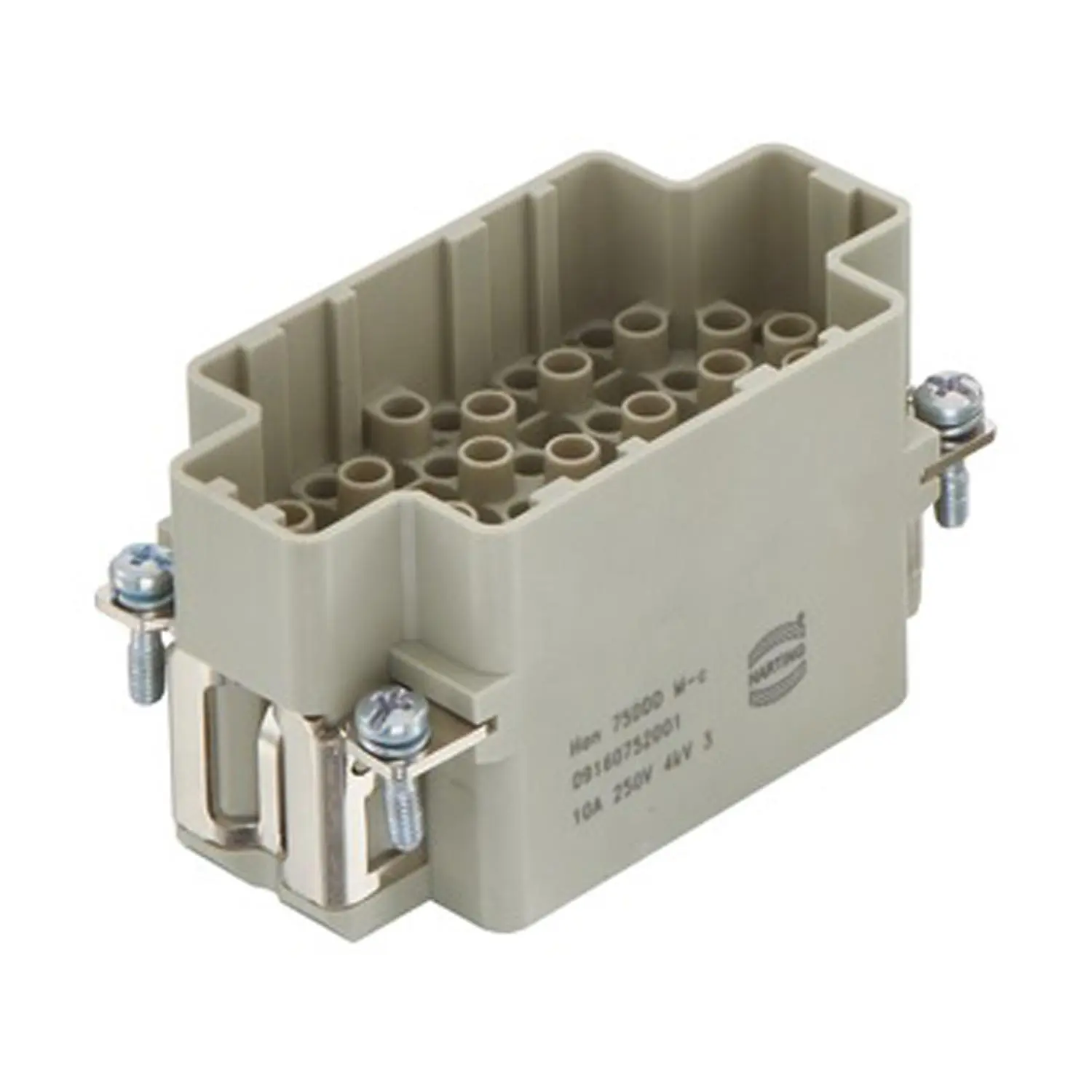 Produktfoto 1 von 09160752001 HARTING Han 75DDD 75-polig+PE 250V, 10A