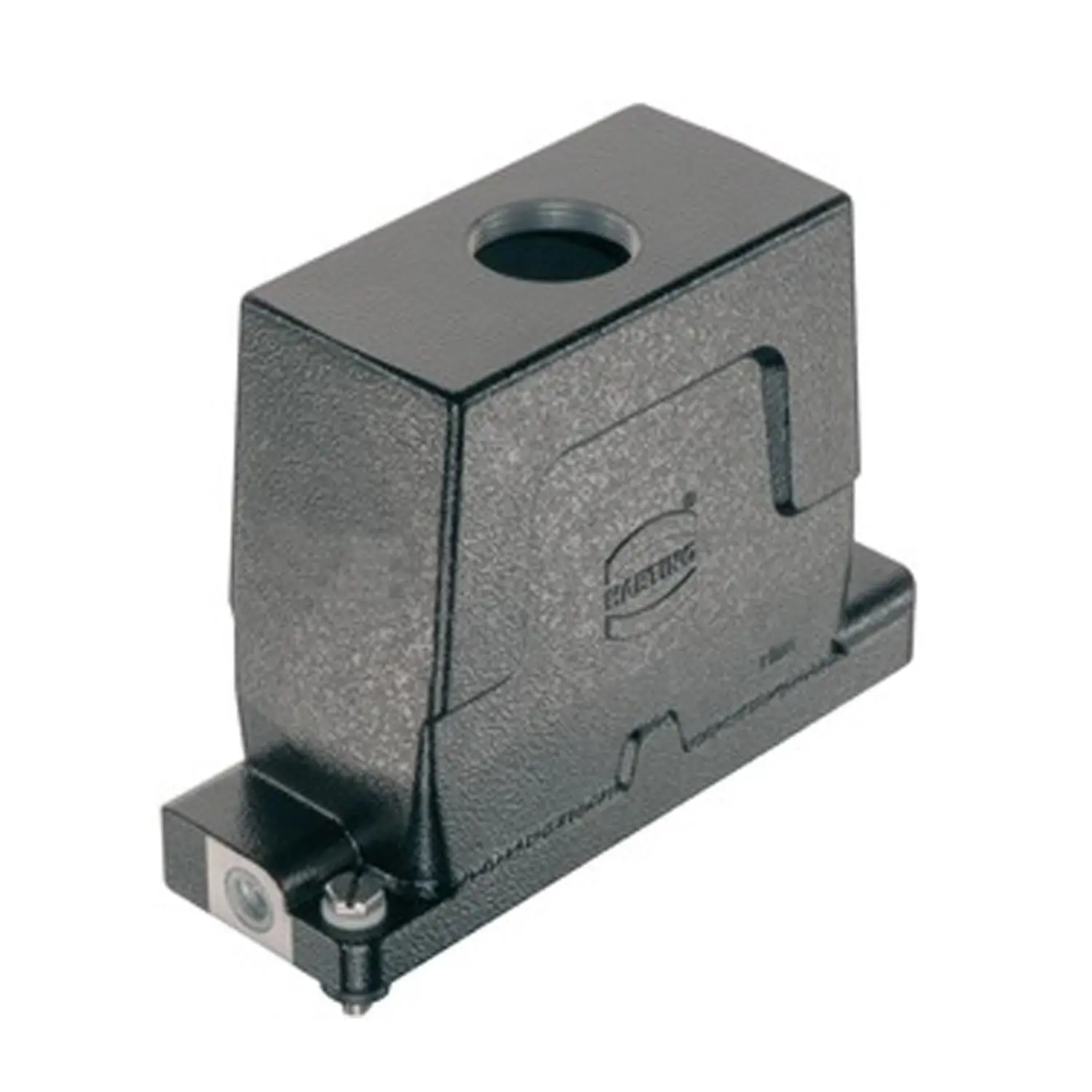 Produktfoto 1 von 19400160443 HARTING Han 16HPR enlarged-FE Tüllengehäuse, 1xM40 gerader Kabelabgang, Schraubverriegelung