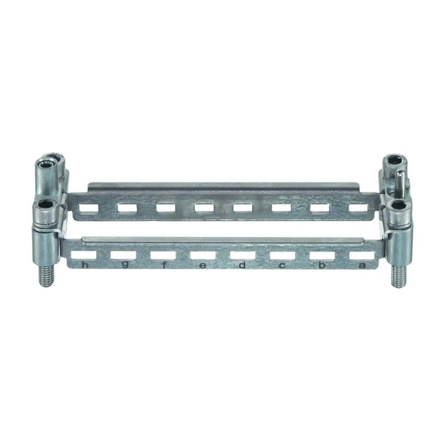 Produktfoto 1 von 09110249934 HARTING Han HPR Halterahmen enlarged, Baugröße 24B Buchse, für 8 Module Querschnitt PE 1mm² - 2,5mm² / 4mm² - 10mm² Werkstoff Edelstahl