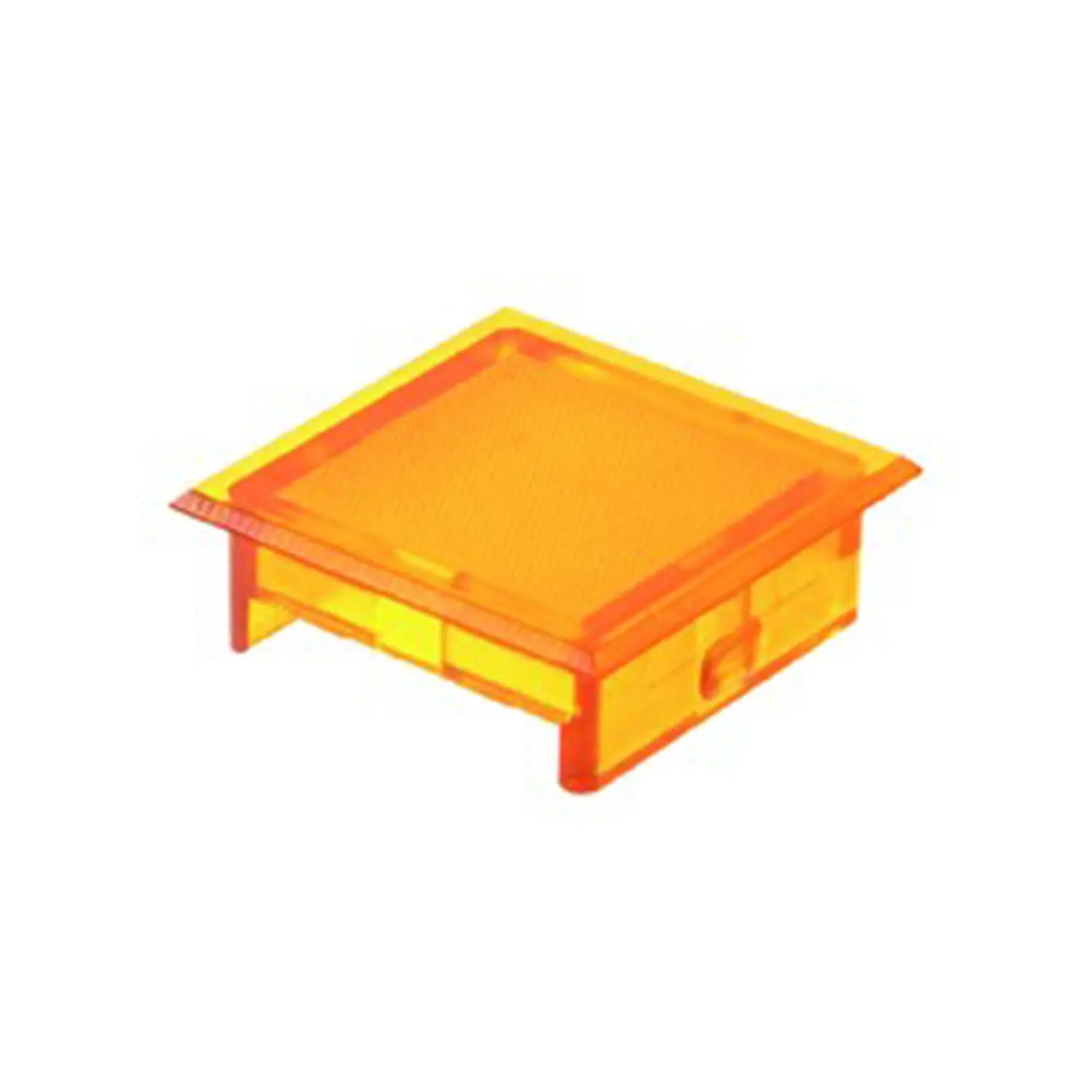 Produktfoto 1 von KF25GB Georg Schlegel Kalotte, flach transparent Farbe gelb Leuchtfeld geriffelt Ausführung beschreib- und beleuchtbar