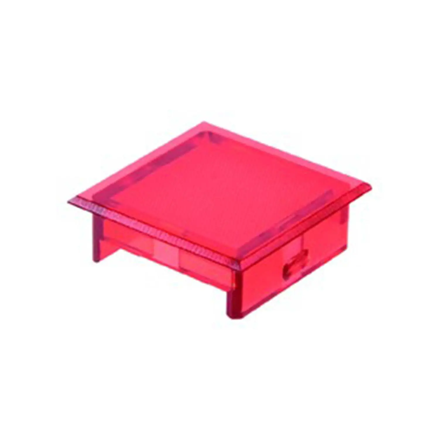 Produktfoto 1 von KF25RT Georg Schlegel Kalotte, flach transparent Farbe rot Leuchtfeld geriffelt Ausführung beschreib- und beleuchtbar
