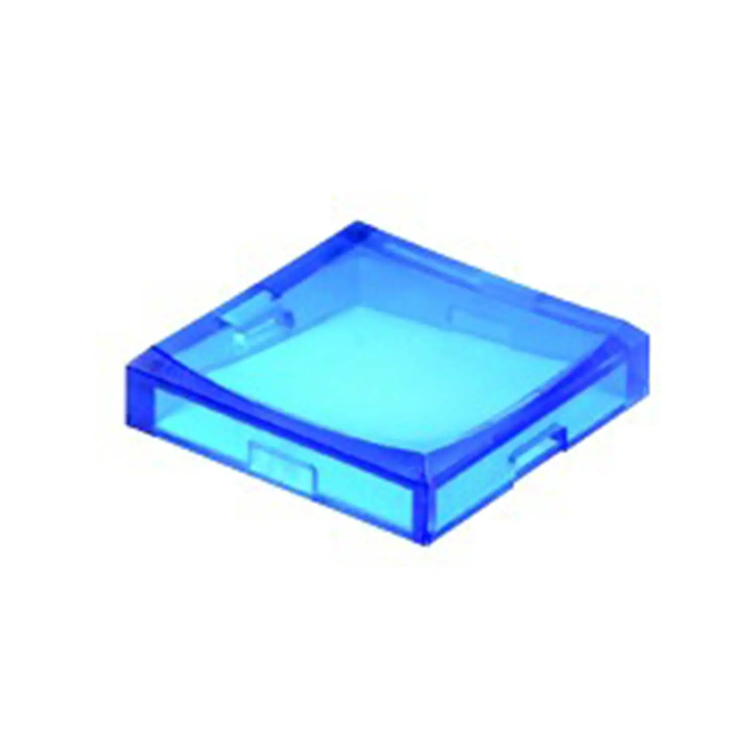 Produktfoto 1 von T25DBL Georg Schlegel Tasterkappe, konkav transparent Farbe blau Ausführung beschreib- und beleuchtbar