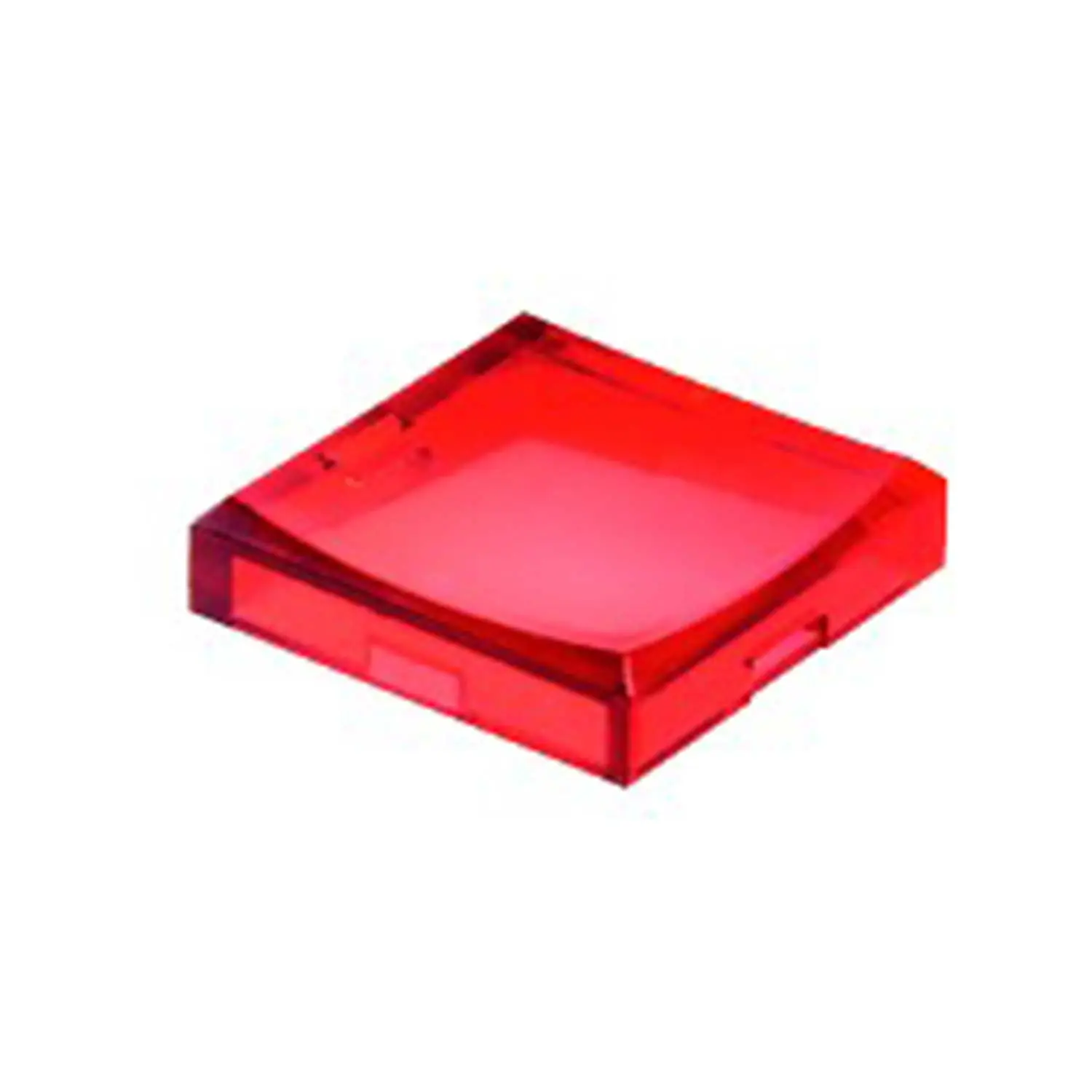 Produktfoto 1 von T25DRT Georg Schlegel Tasterkappe, konkav transparent Farbe rot Ausführung beschreib- und beleuchtbar