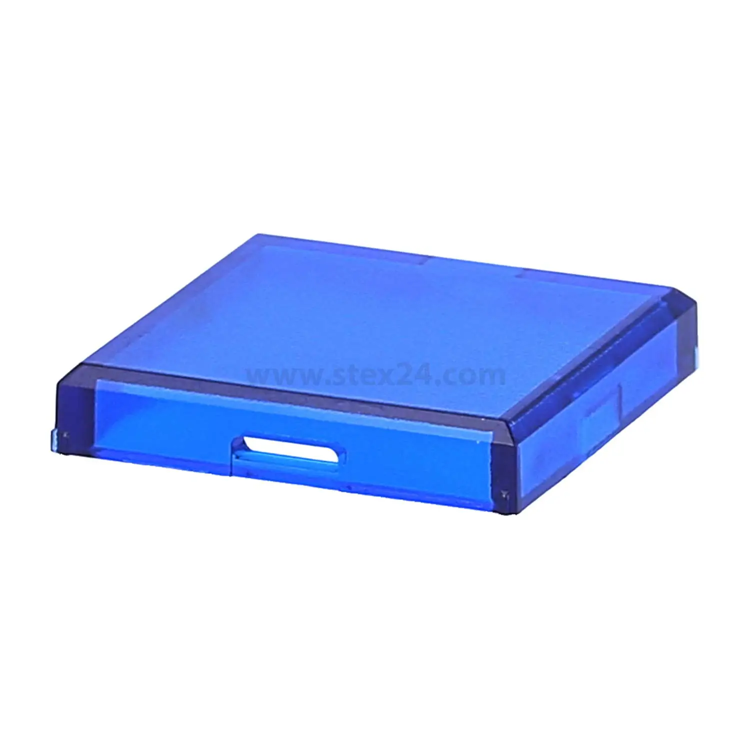 Produktfoto 1 von T25FBL Georg Schlegel Tasterkappe, flach transparent Farbe blau Ausführung beschreib- und beleuchtbar
