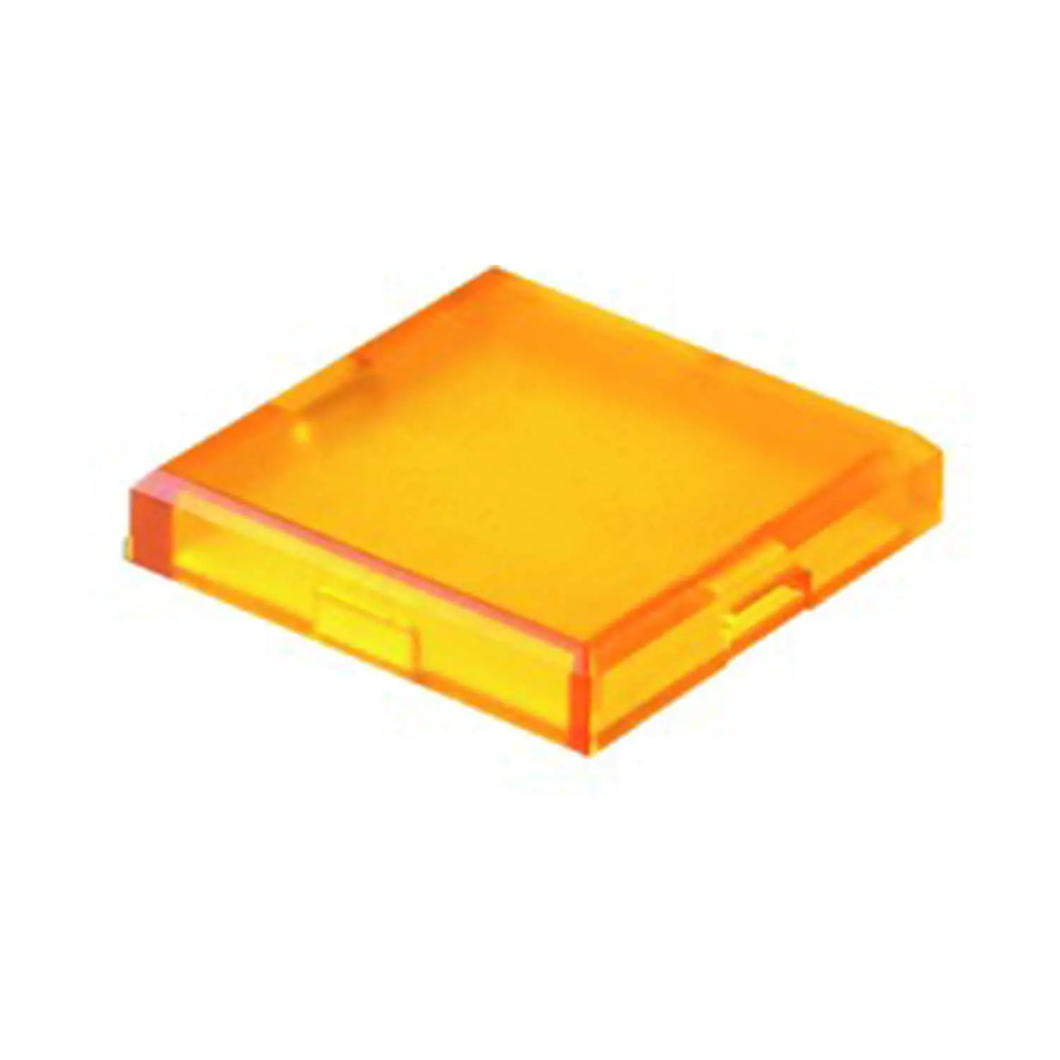 Produktfoto 1 von T25FGB Georg Schlegel Tasterkappe, flach transparent Farbe gelb Ausführung beschreib- und beleuchtbar