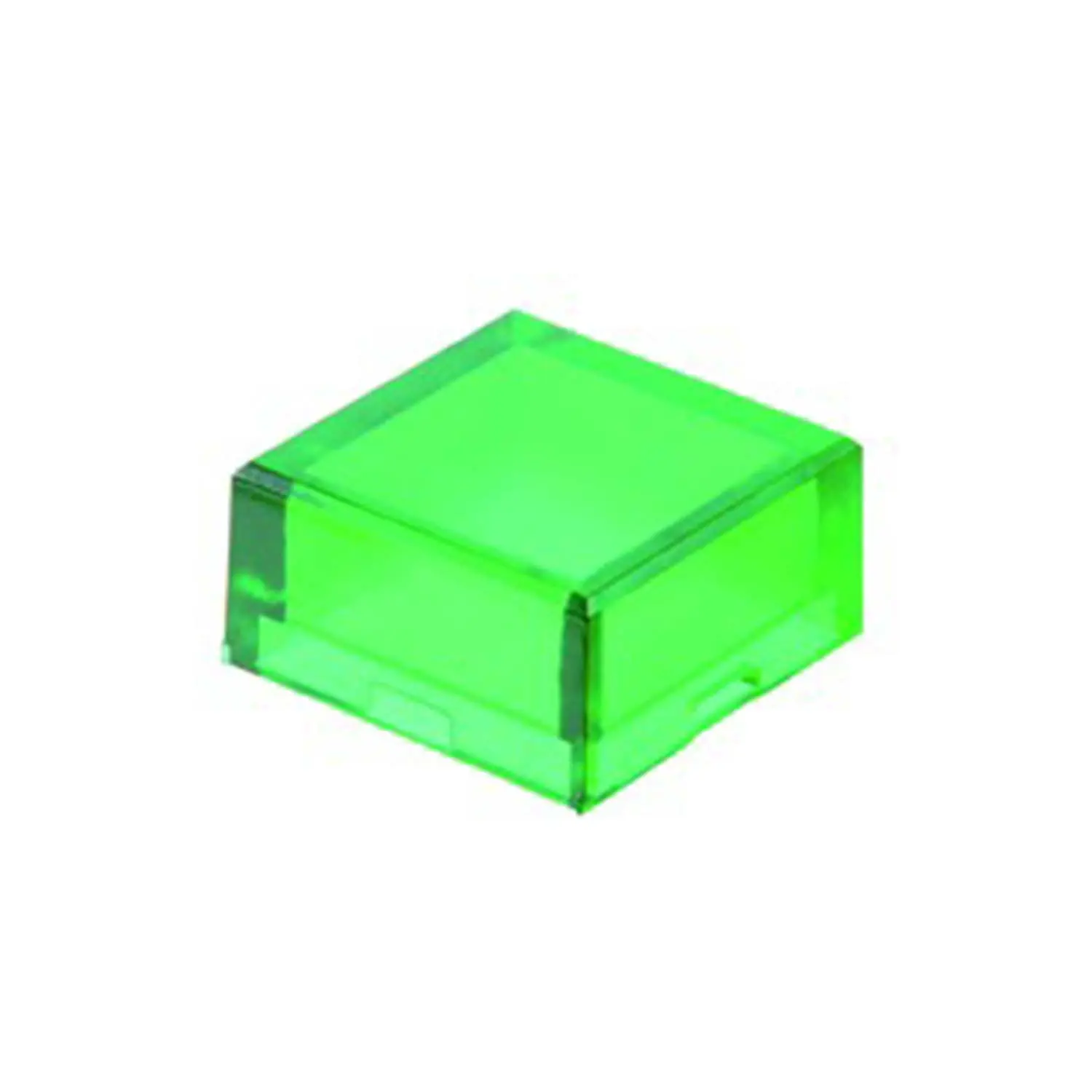 Produktfoto 1 von T25HGN Georg Schlegel Tasterkappe, hoch transparent Farbe grün Ausführung beschreib- und beleuchtbar
