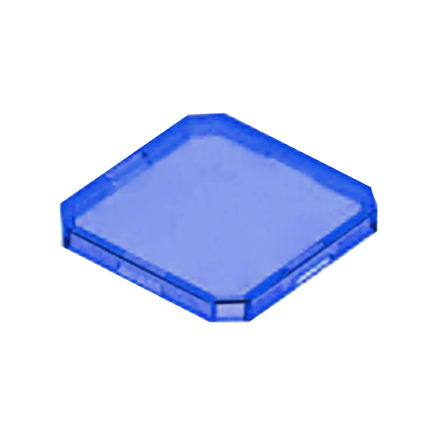 TOKJFBL Georg Schlegel Tasterkappe, flach transparent Farbe blau Ausführung beschreib- und beleuchtbar