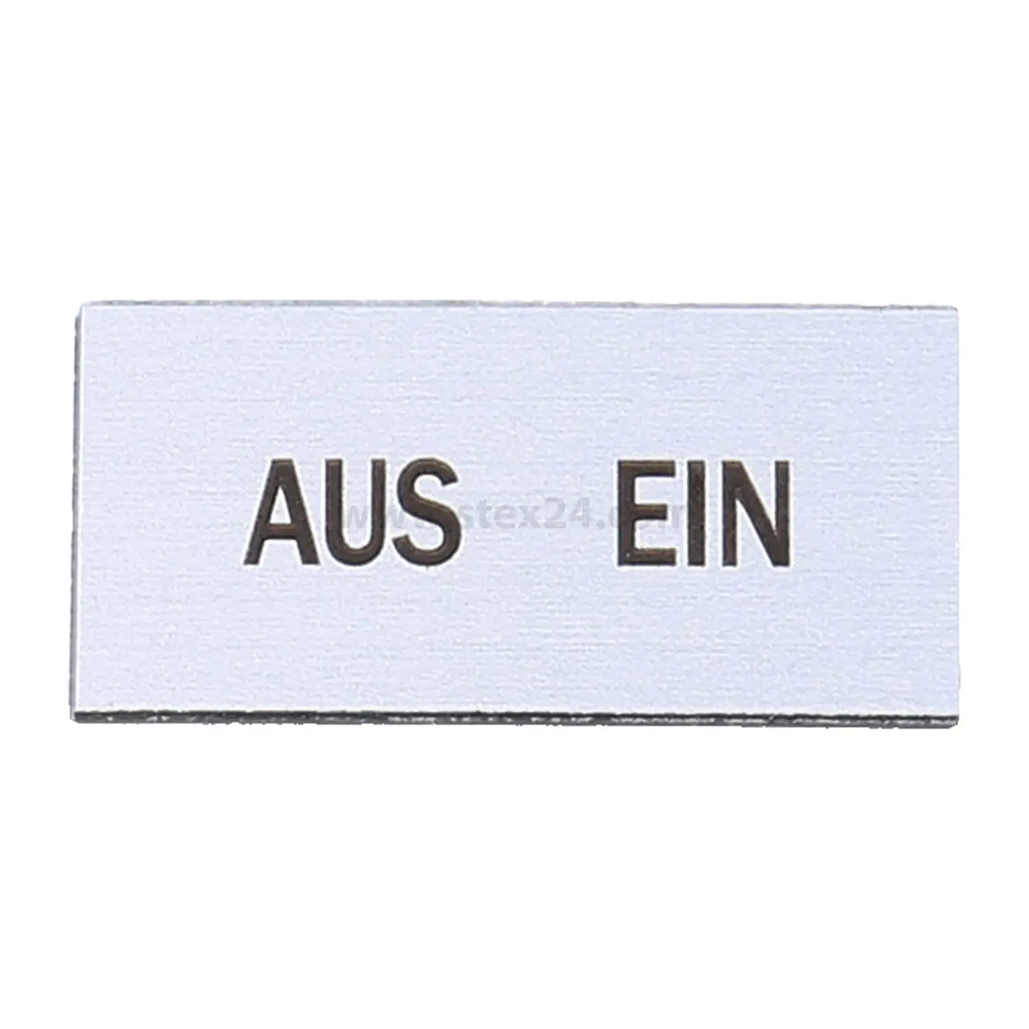 Produktfoto 1 von BZ16B6001 Georg Schlegel Bezeichnungsschild selbstkle. Bezeichnung in deutsch AUS EIN weiß