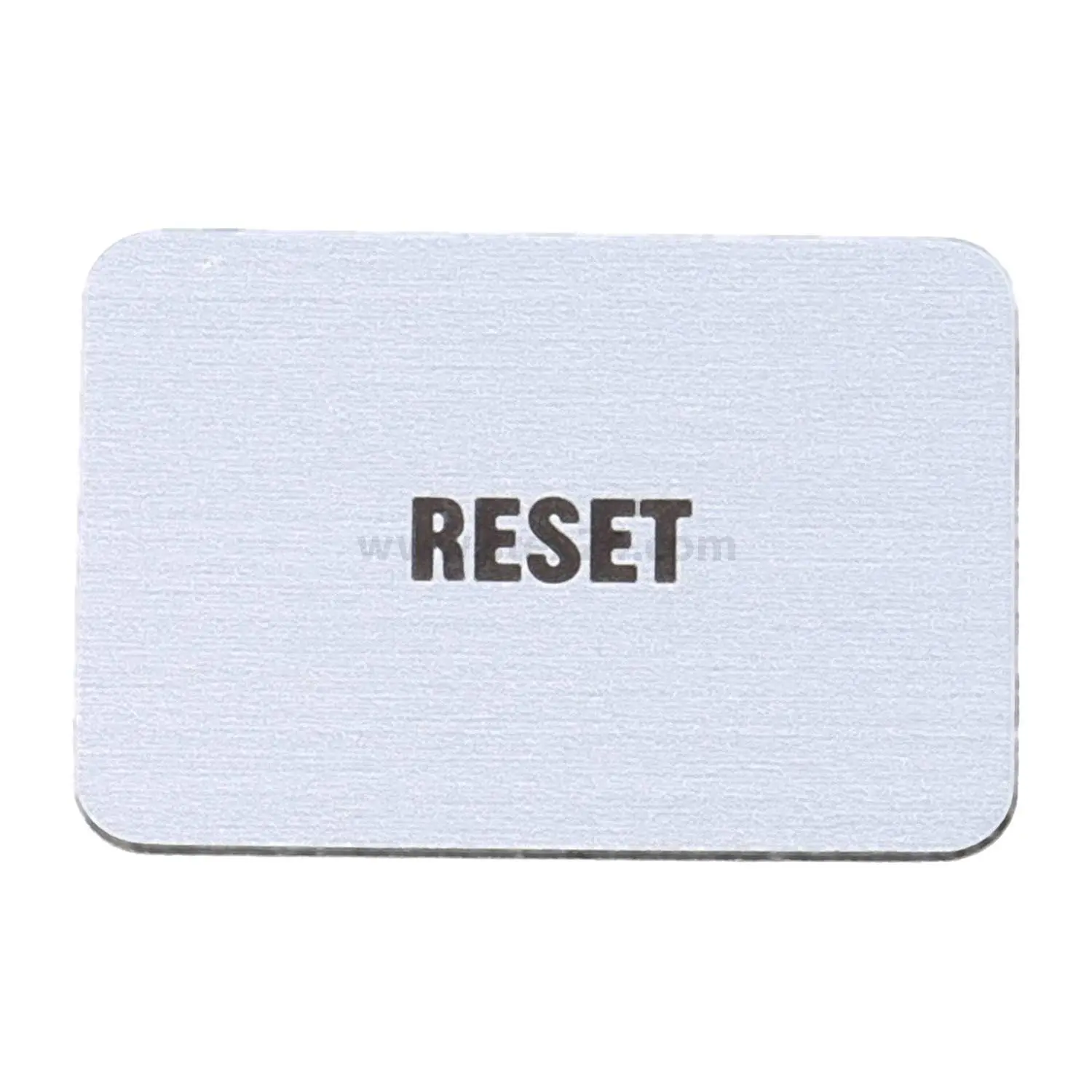 Produktfoto 1 von BZ23L_0226 Georg Schlegel Bezeichnungsschild selbstkle. Bezeichnung in englisch RESET weiß
