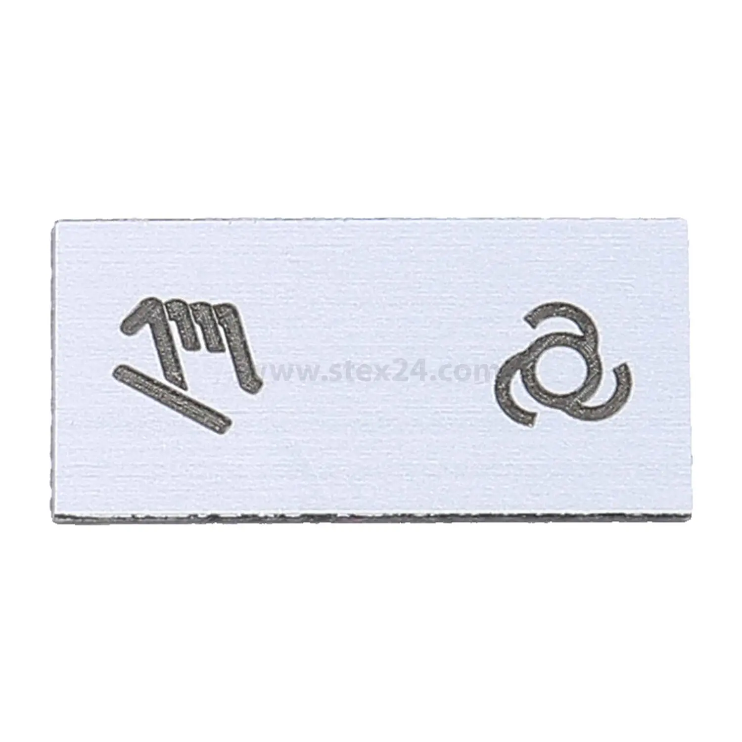Produktfoto 1 von BZ16B6008 Georg Schlegel Bezeichnungsschild selbstkle. Grafik-Symbol Handbetätigung / Automatischer Ablauf weiß