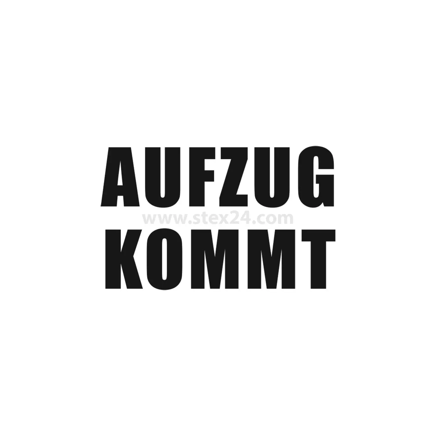 Produktfoto 1 von BSKJ91 Georg Schlegel Bezeichnungsschild Bezeichnung in deutsch AUFZUG KOMMT weiß