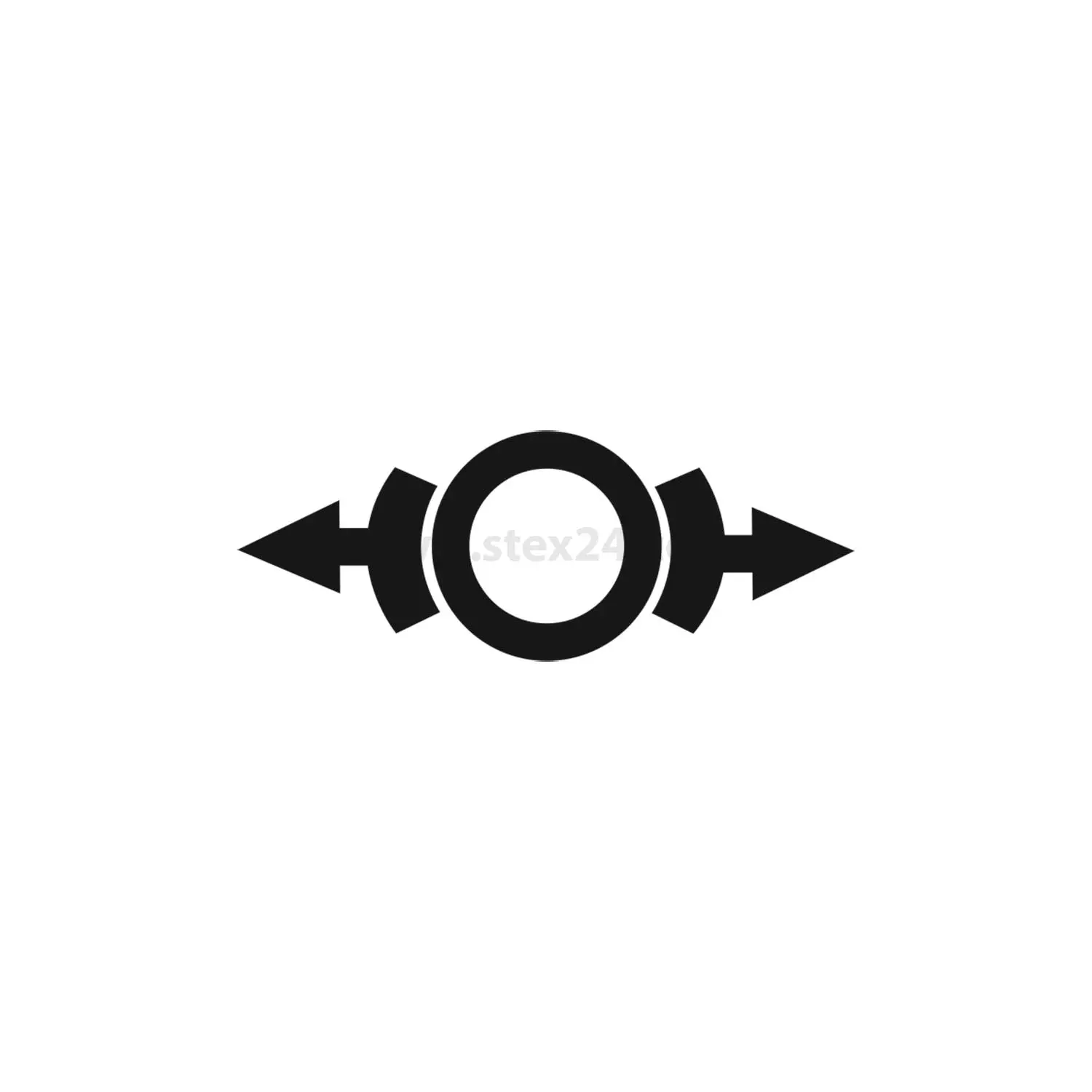 BSQXLL1107 Georg Schlegel Bezeichnungsschild Grafik-Symbol Bremse lösen weiß