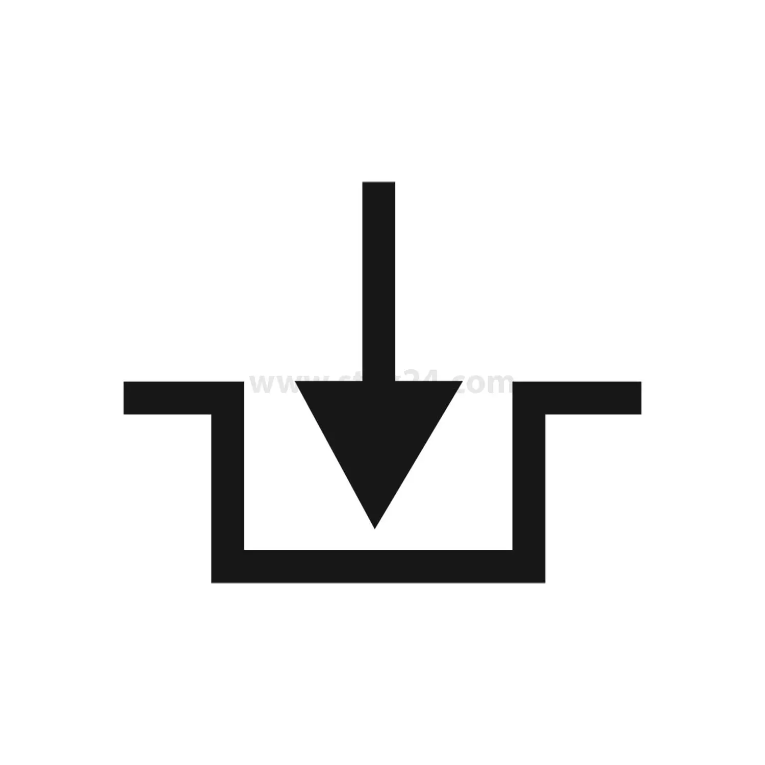BSQXLL1108 Georg Schlegel Bezeichnungsschild Grafik-Symbol VERRIEGELN weiß