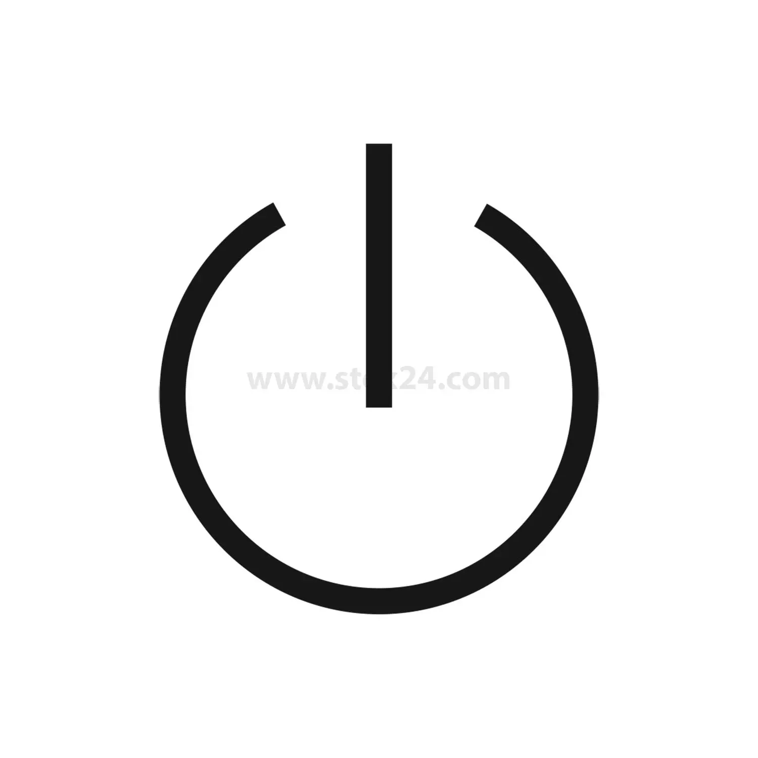 BSQXLL1155 Georg Schlegel Bezeichnungsschild Grafik-Symbol Vorbereiten/Ein-Ausschalten weiß