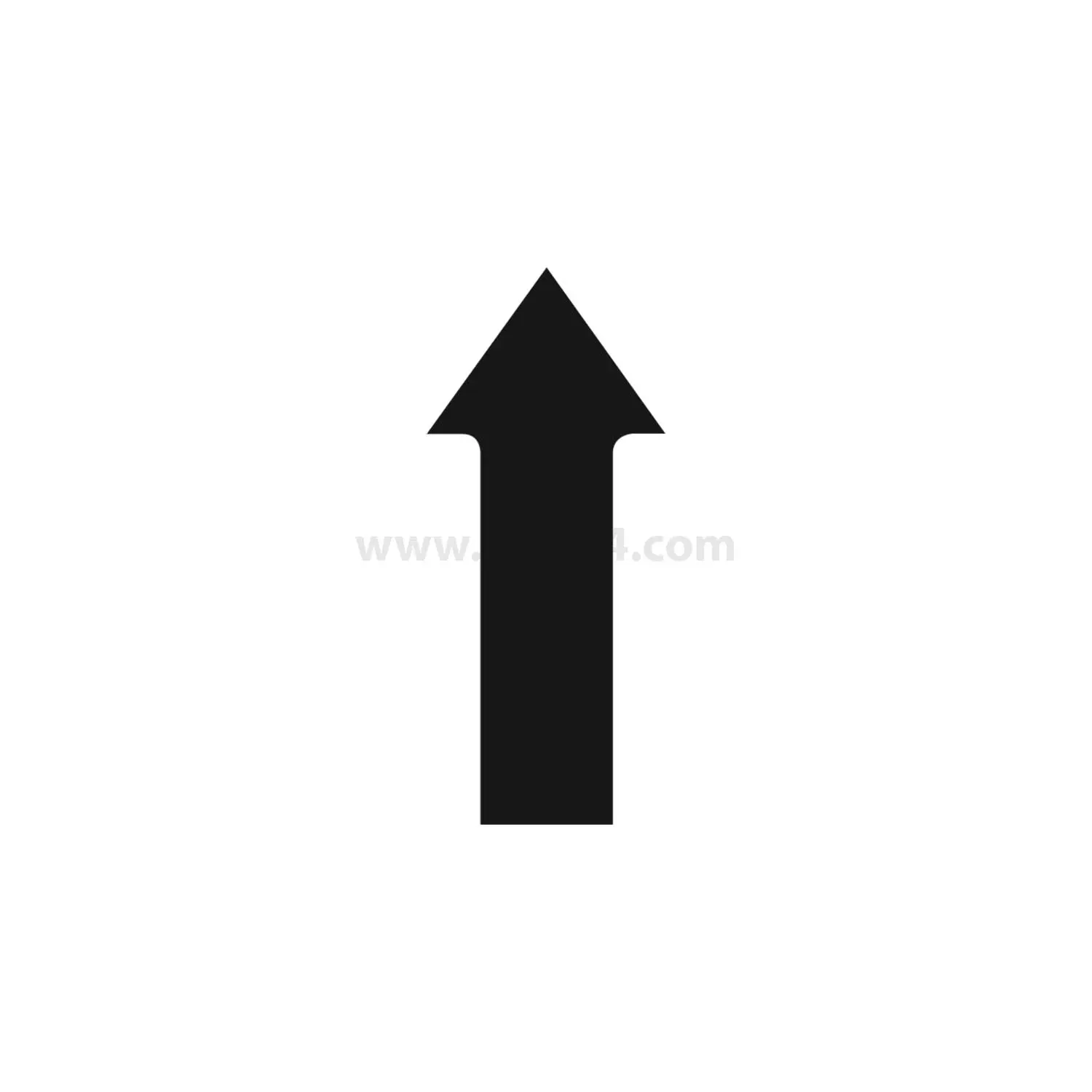 BSOKJ1 Georg Schlegel Bezeichnungsschild Grafik-Symbol Pfeil nach oben weiß