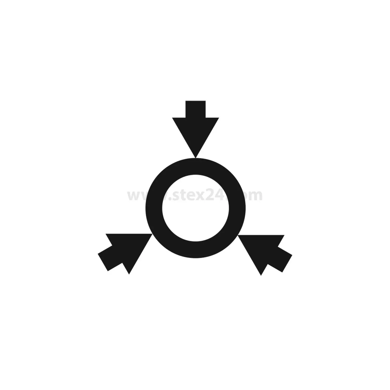 Produktfoto 1 von BSRX1104 Georg Schlegel Bezeichnungsschild Grafik-Symbol Spannen weiß