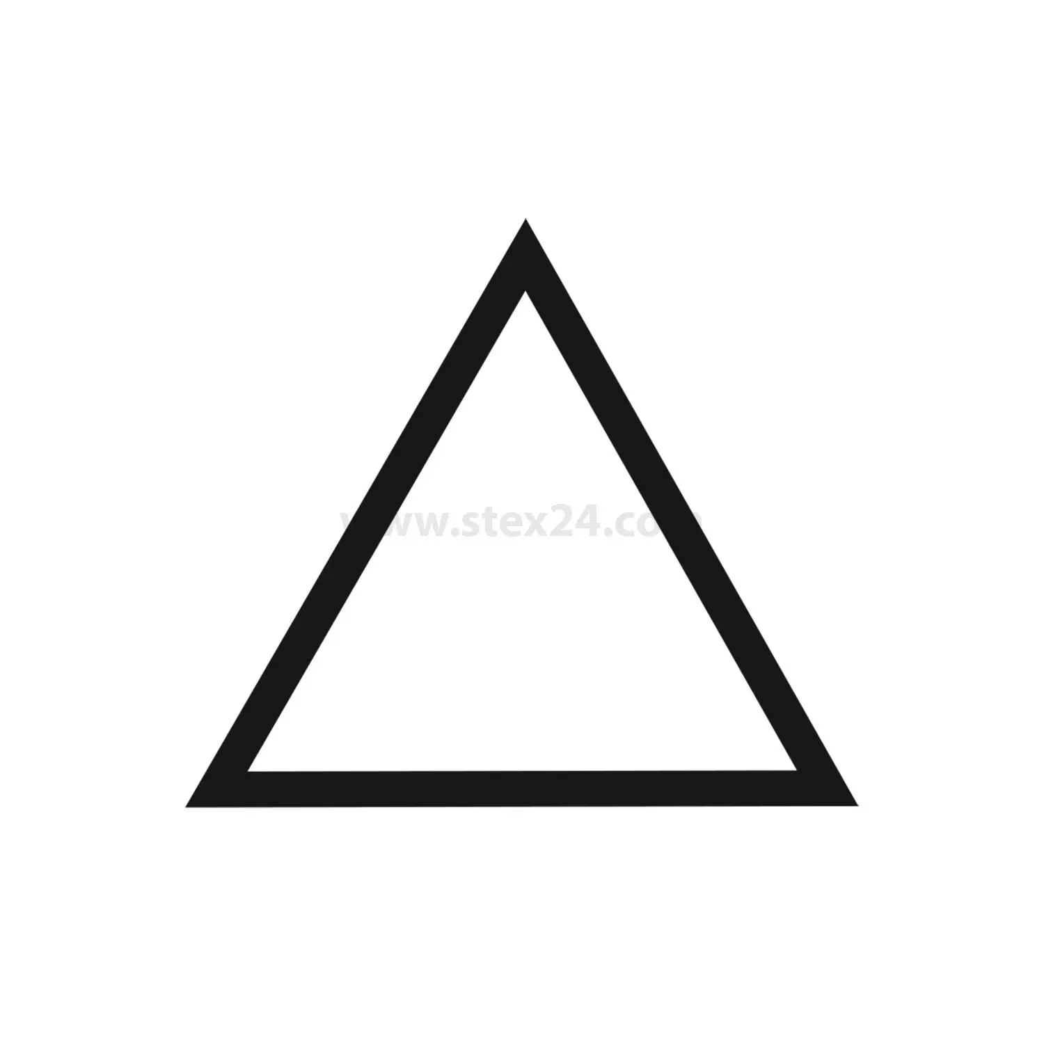 BSRR33 Georg Schlegel Bezeichnungsschild Grafik-Symbol Dreieck weiß