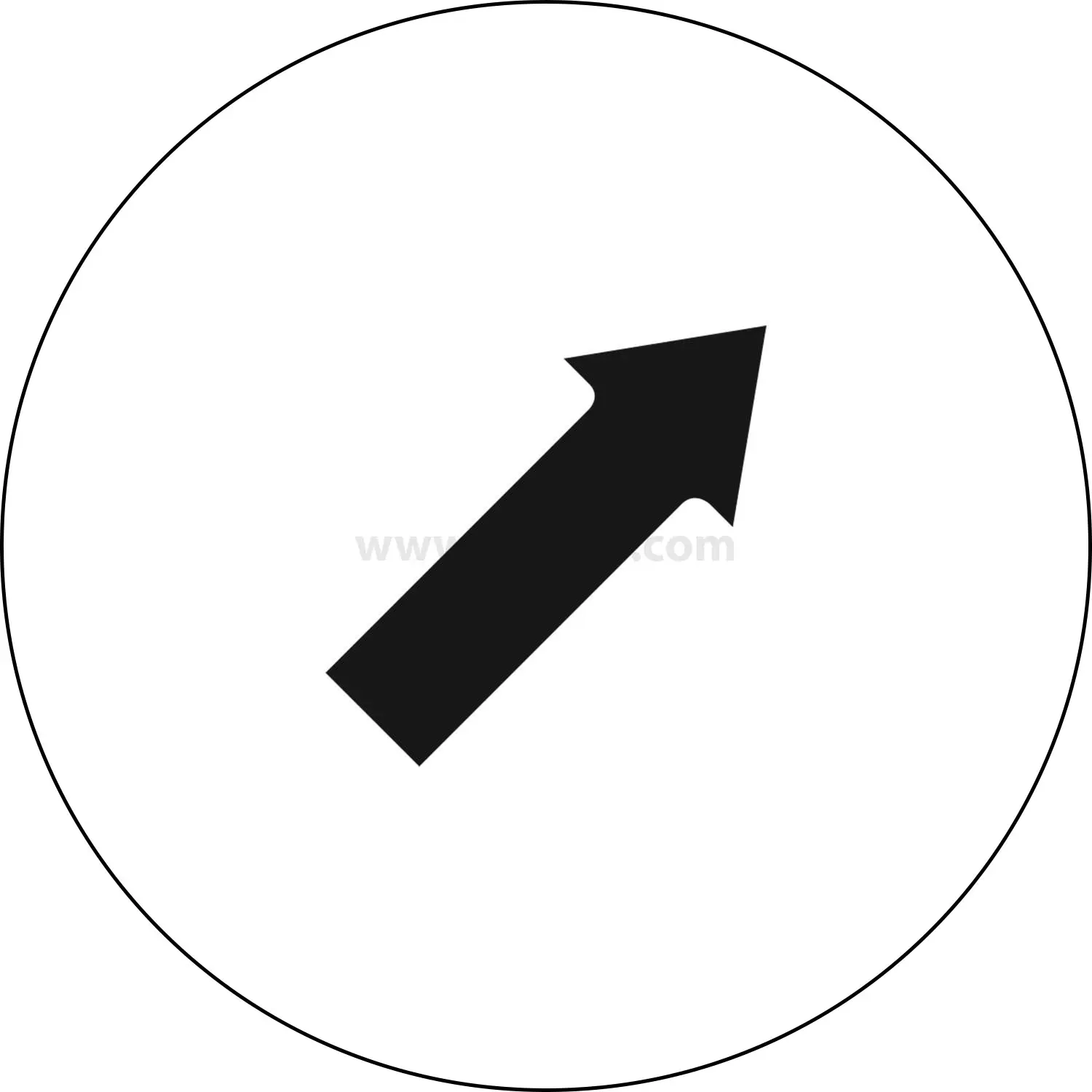 Produktfoto 1 von BSK5 Georg Schlegel Bezeichnungsschild Grafik-Symbol Pfeil nach schräg rechts oben weiß