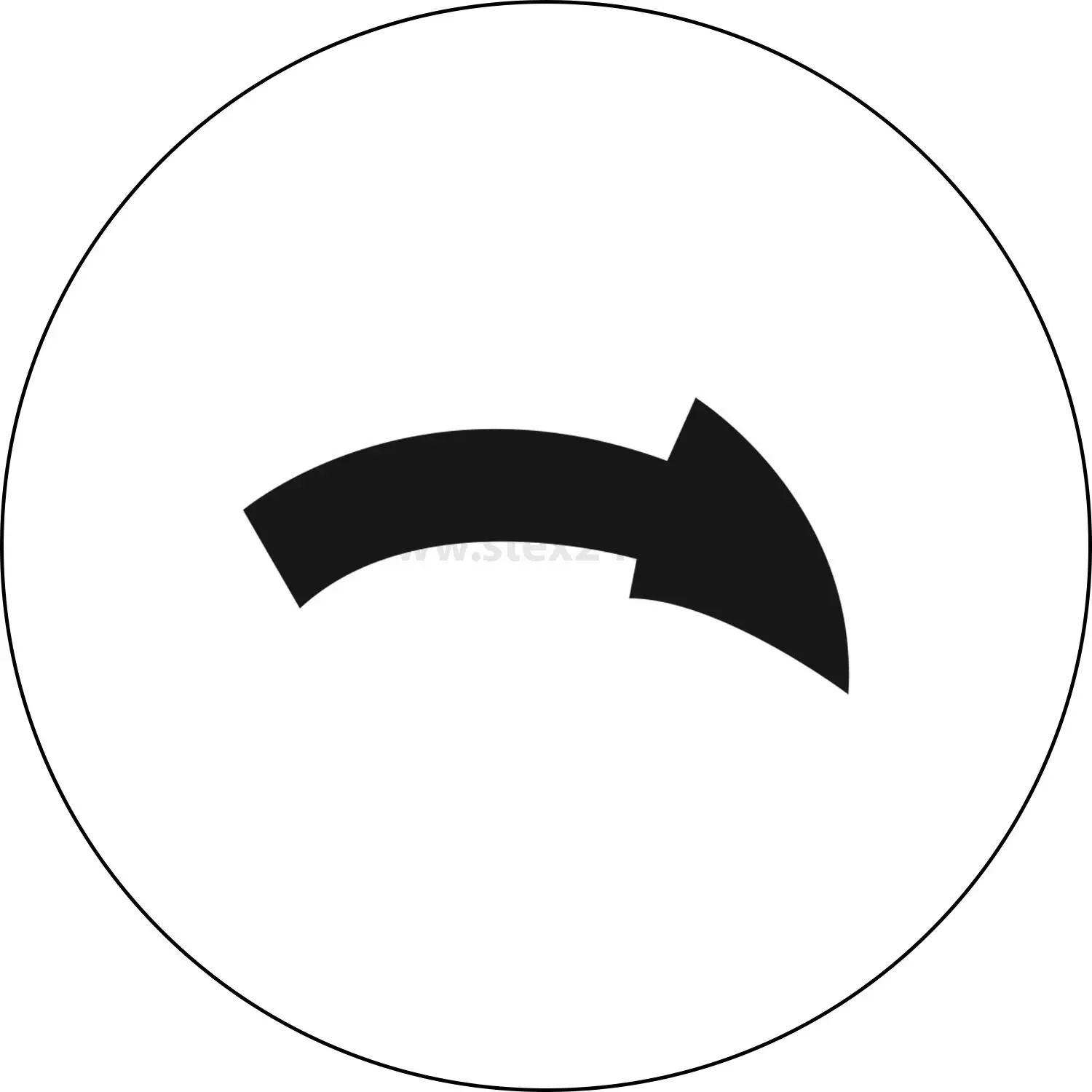Produktfoto 1 von BSK19 Georg Schlegel Bezeichnungsschild Grafik-Symbol Gebogener Pfeil nach rechts weiß