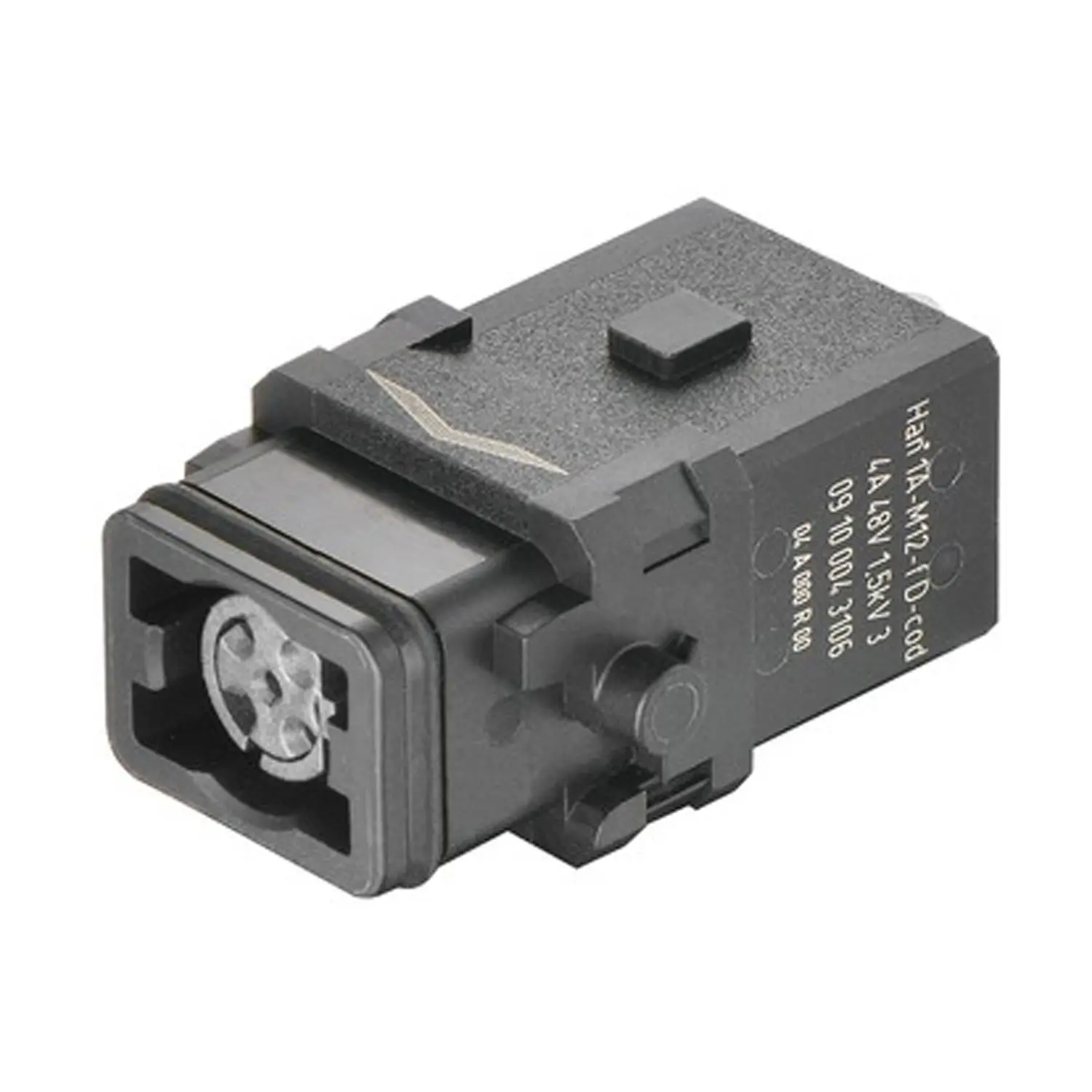 Produktfoto 1 von 09100043106 HARTING Han 1A-M12-f D-codiert