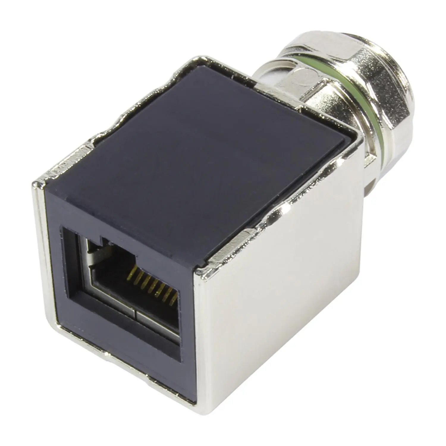 Produktfoto 1 von 21033812800 HARTING Adapter M12 RJ45 Cat 6a straight
