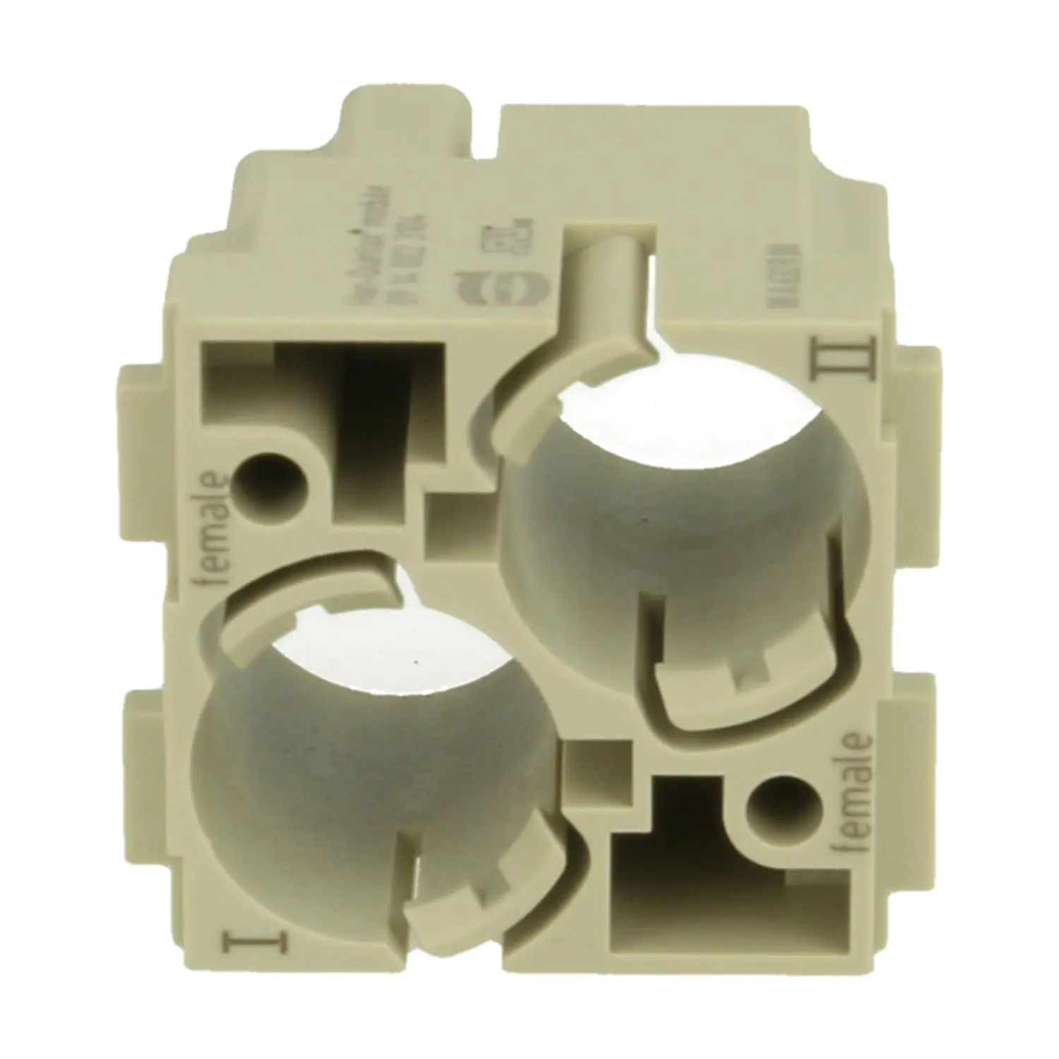 Produktfoto 1 von 09140023104 Harting Han Halterung für zwei Han Quintax Buchseneinsatz (F)