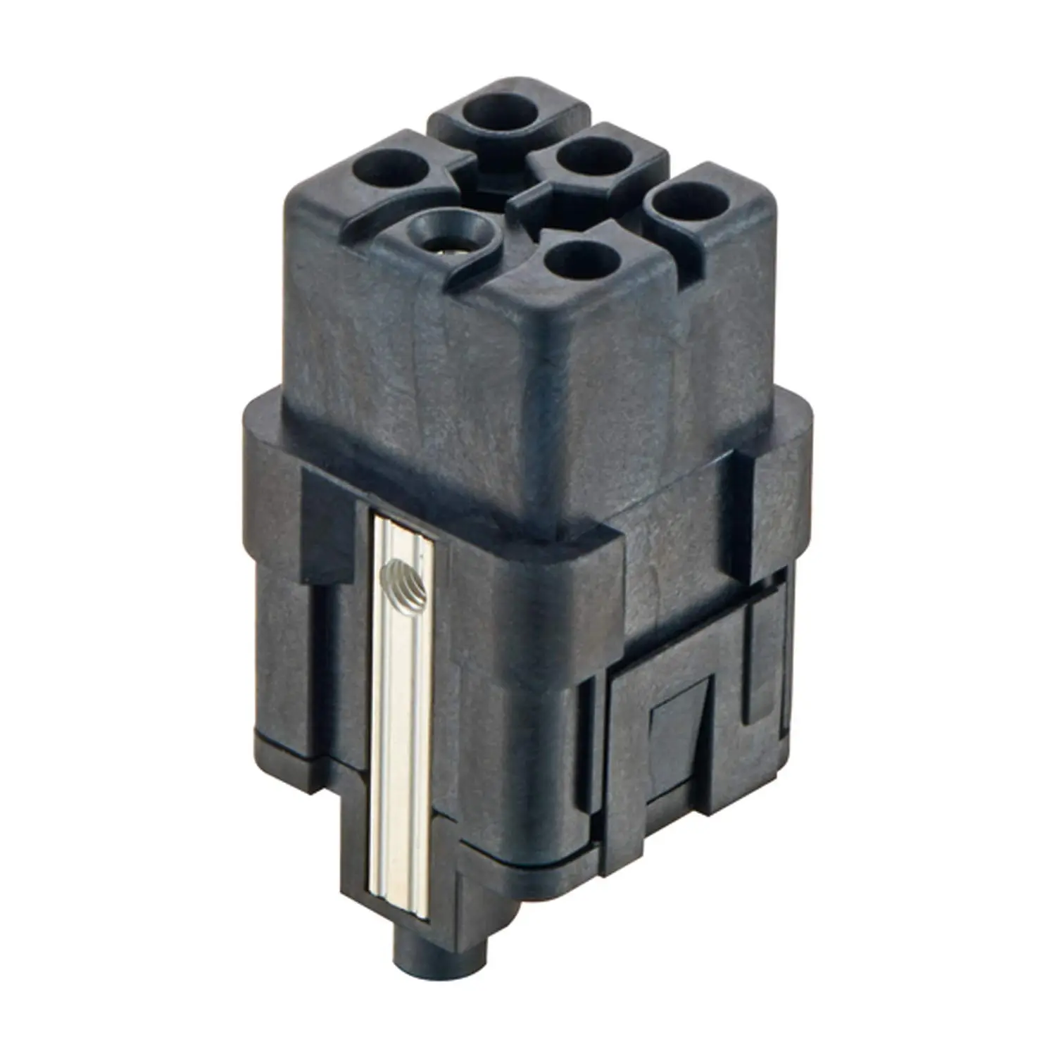 Produktfoto 1 von 09128053104 HARTING Han High Temp Q 5/0 Buchseneinsatz (F) Crimp- / Schraubanschluss (PE), 5-polig+PE 400V/230V, 16A