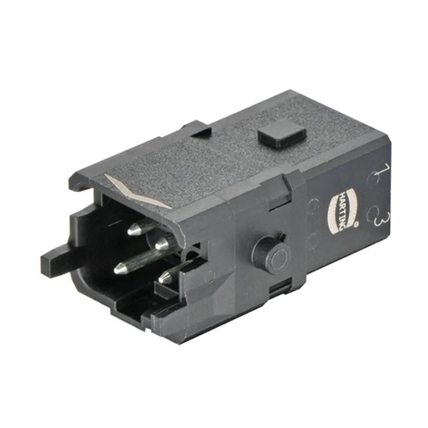 Produktfoto 1 von 09100032606 HARTING Han 1A Kompaktsteckverbinder Stifteinsatz (M) Schraubanschluss, 3-polig+PE 400V/230V, 10A